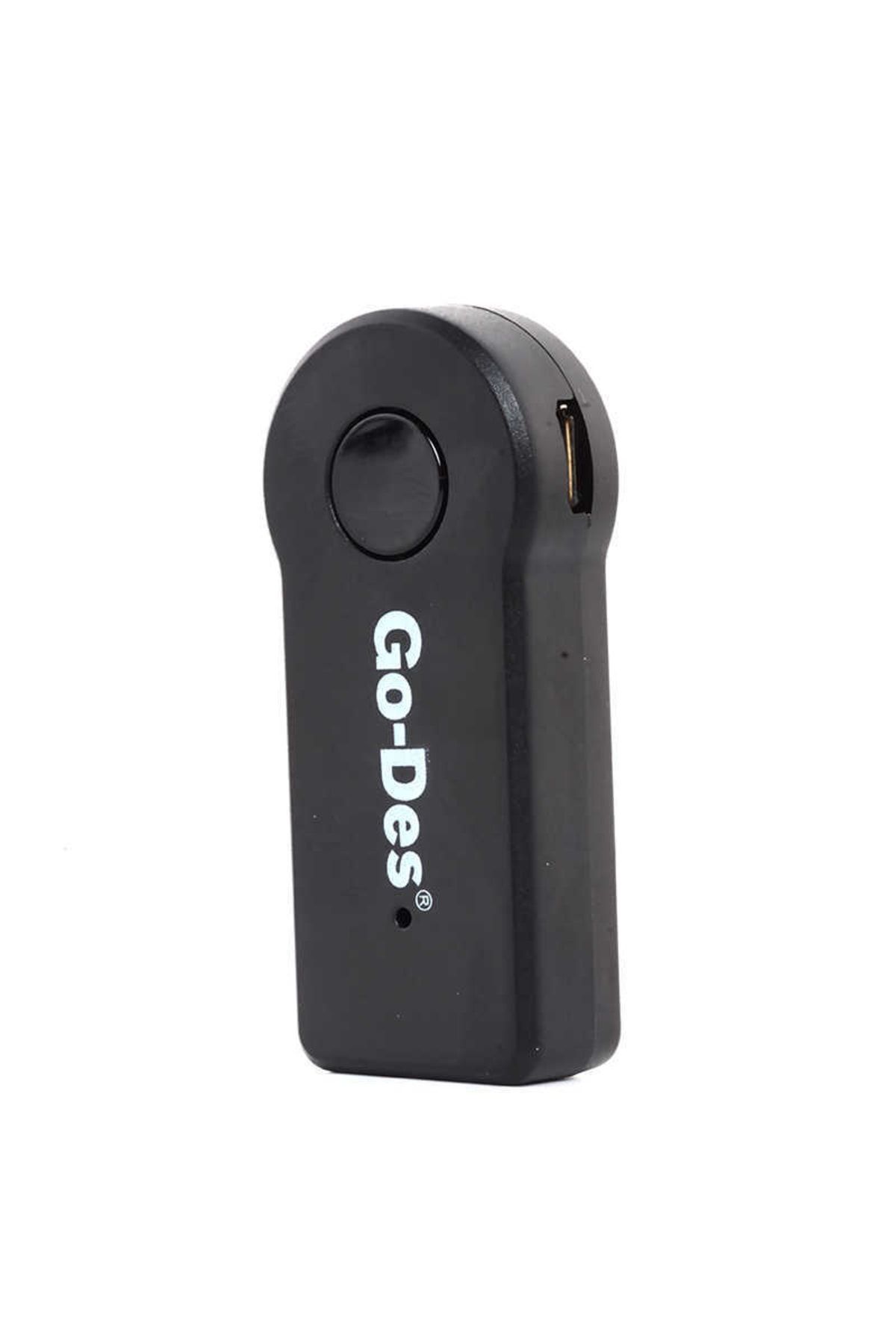 Go-Des Gd bt102 Bluetooth Reciever Mikrofonlu Tak  Çalıştır 3.5 mm Kablosuz Ses Alıcısı
