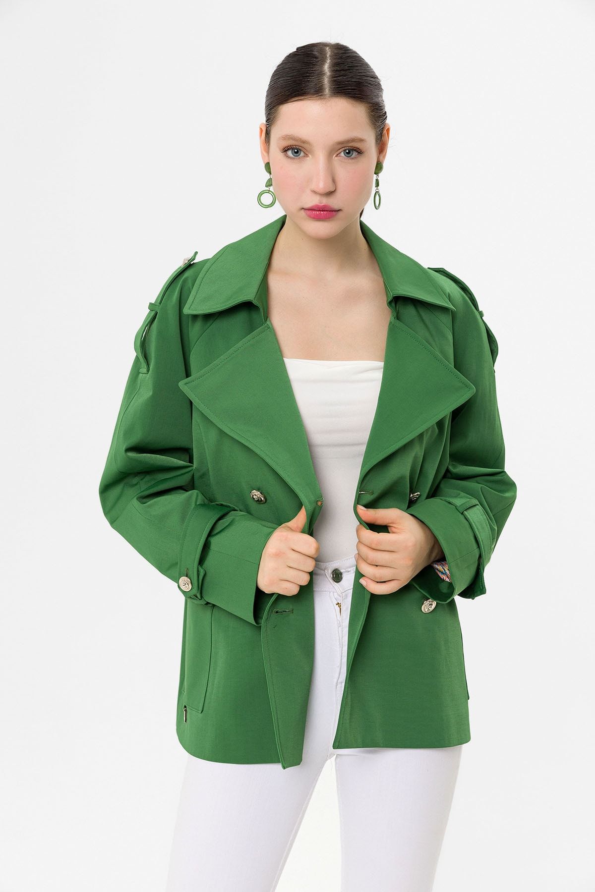 Icon Kadın Yeşil Şimal Ceket 1655 Kb