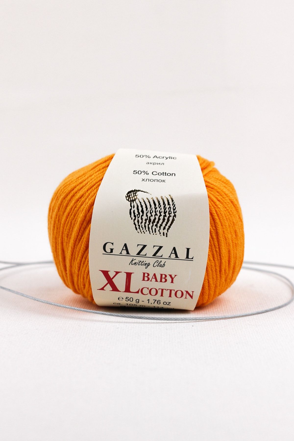 Gazzal Baby Cotton Xl 50 Gr, Amigurimi, Punch El Örgü Ipligi Taka Yarn (3416 Xl)