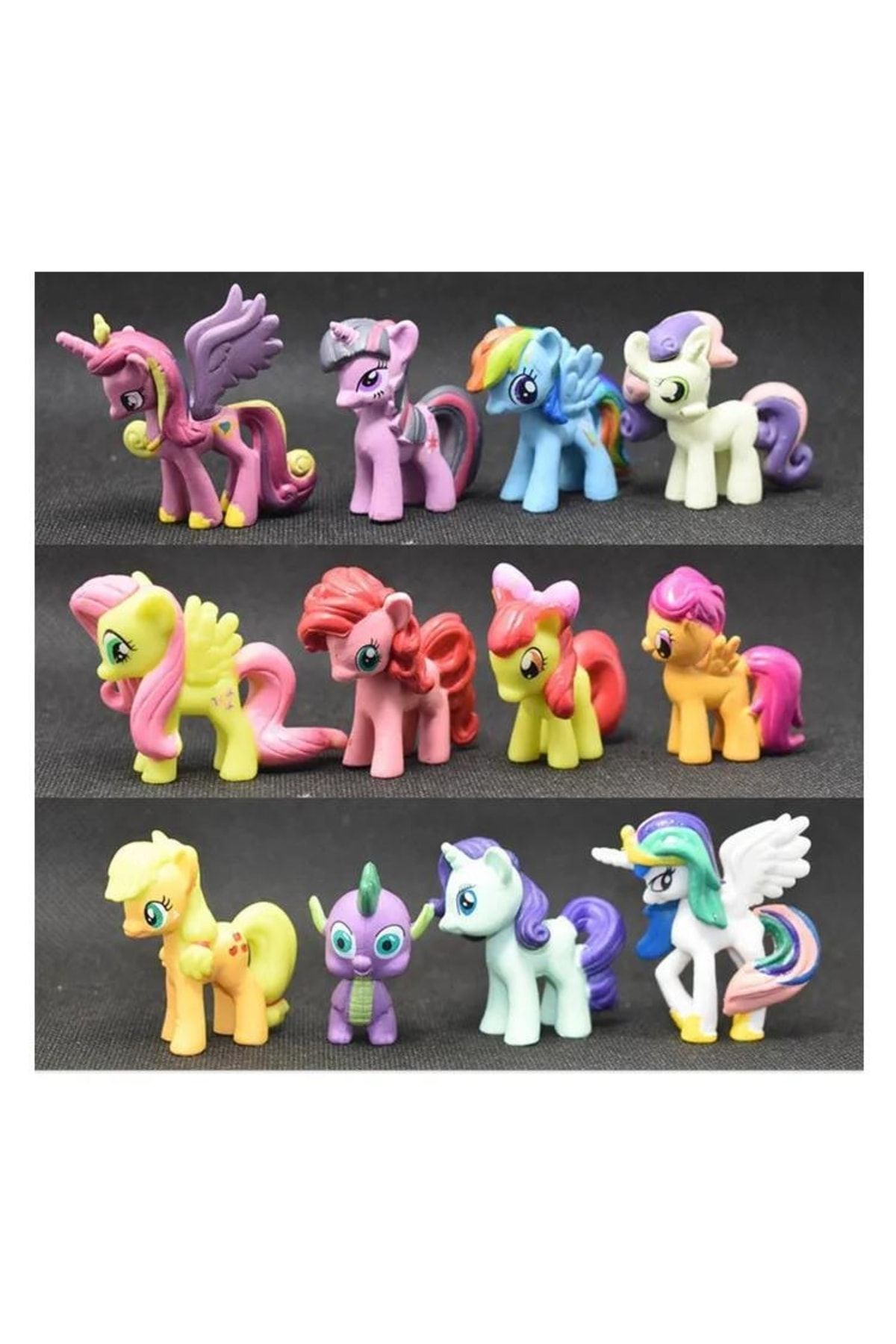 My Little Pony Oyuncak 12 Li Set Figür Oyuncak Pony Ler Oyuncakları 12li
