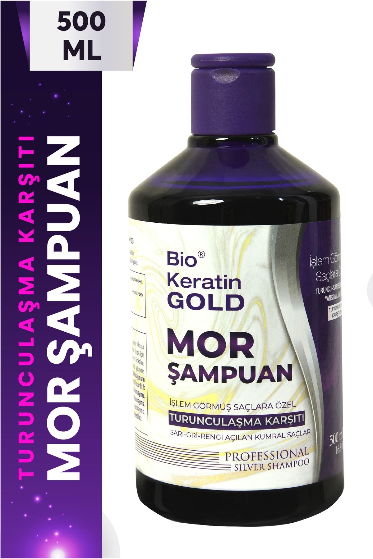 Bio Keratin Gold Turunculaşma Karşıtı Mor Şampuan 500 ml ..