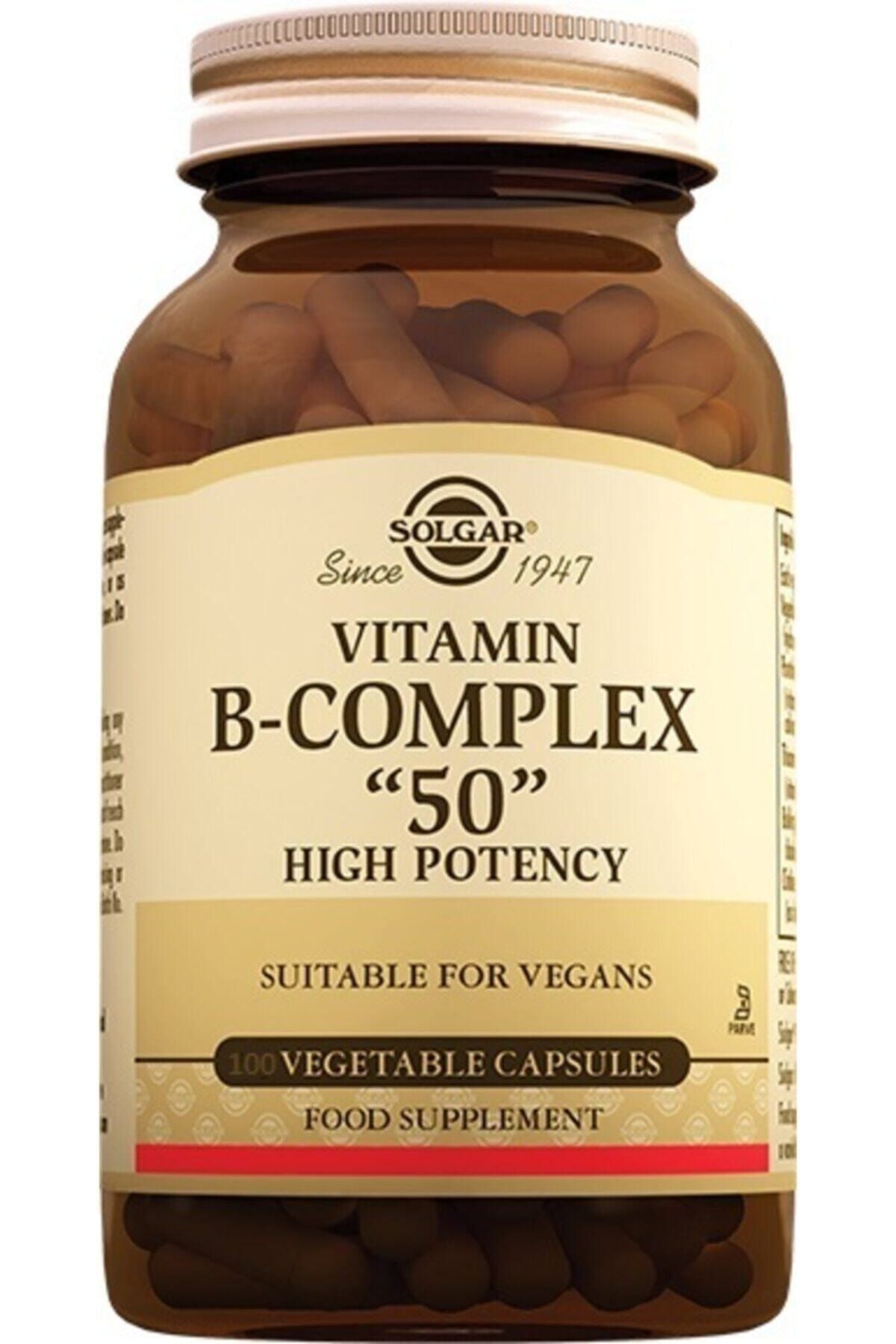 Solgar Vitamin B Complex 100 Kapsül (vitamin B Kompleks)