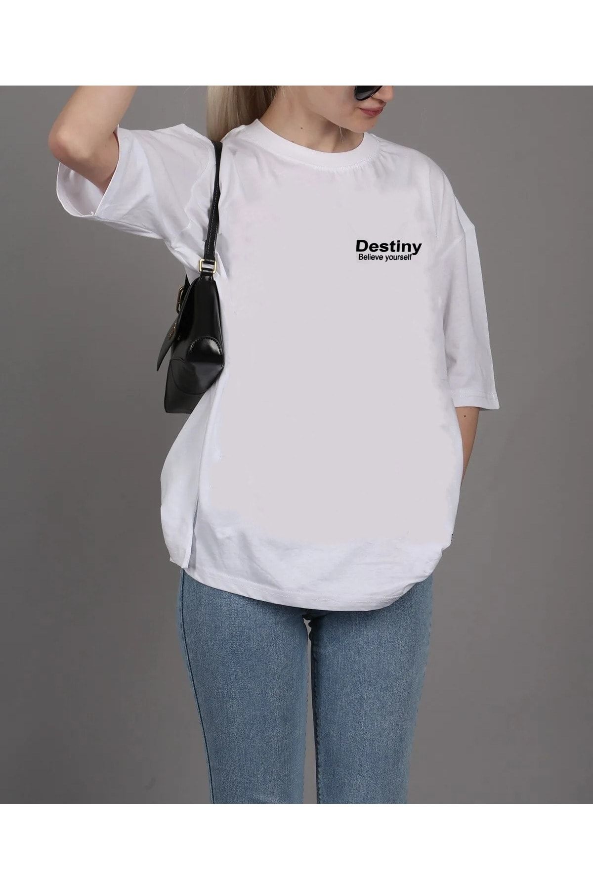 Tshigo Unisex Destiny Rahat Kesim Oversize T-shirt