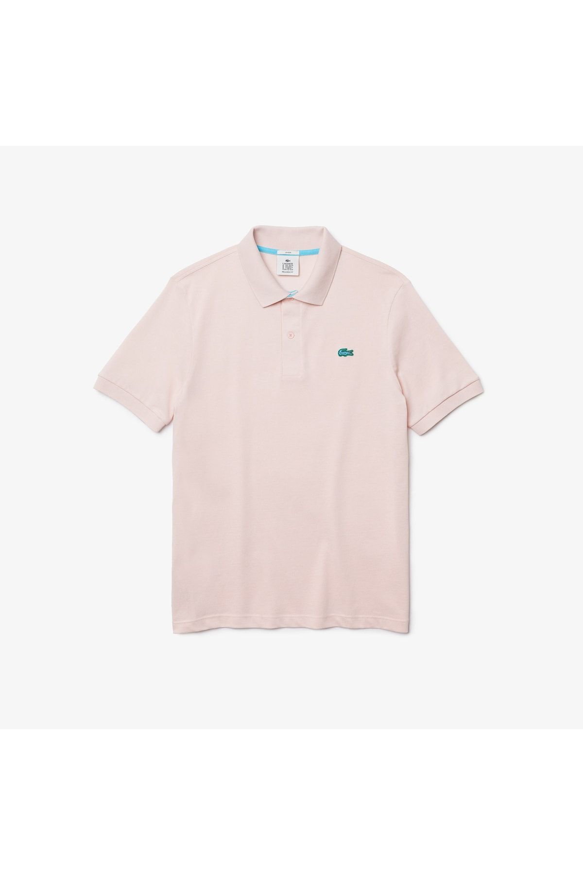 Lacoste L!ve Unisex Relaxed Fit Pembe Polo
