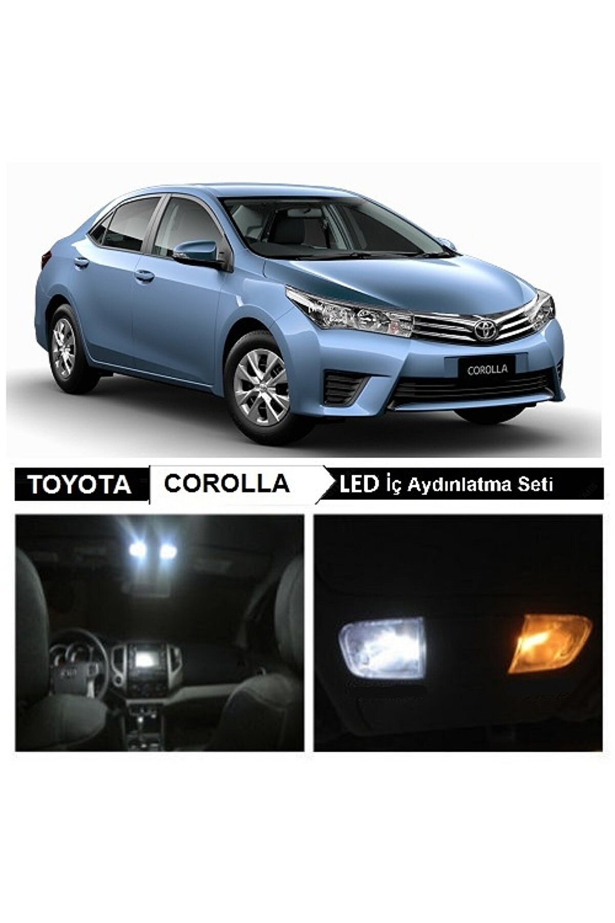 Fardoktoru Toyota Corolla Beyaz Led Iç Aydınlatma Ampul Seti - Fiyatı ...