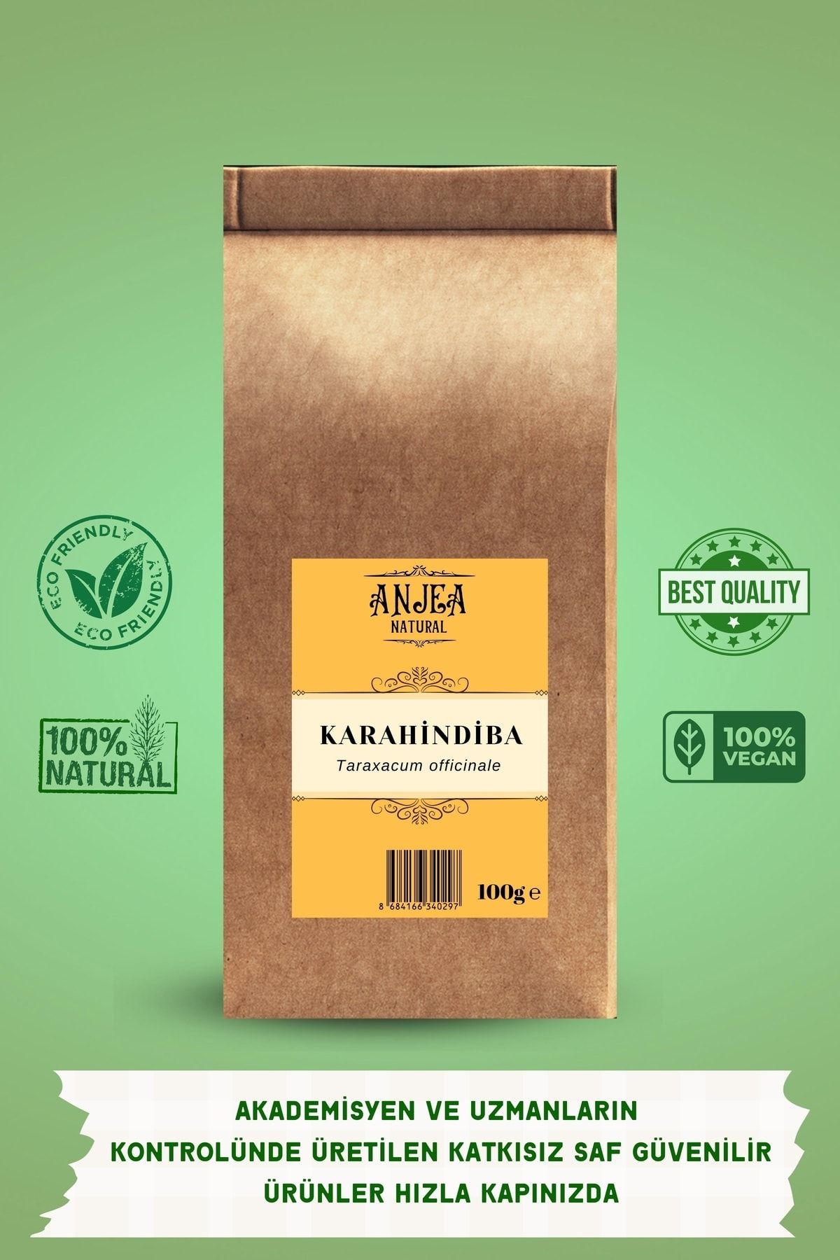 ANJEA Karahindiba 100 Gr Dandelion - Taraxacum Officinale 100% Natural Herbal Tea Doğal Bitki Çayı