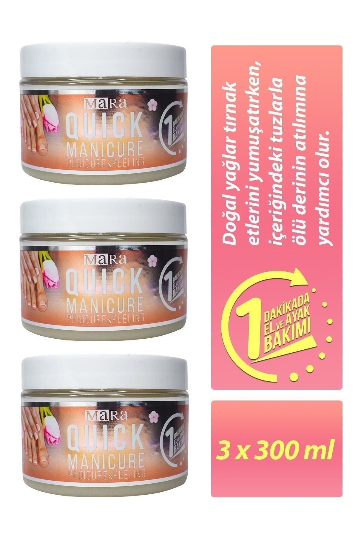 Mara Kolay Manikür Pedikür Peeling 300 Gr 3 Lü Set