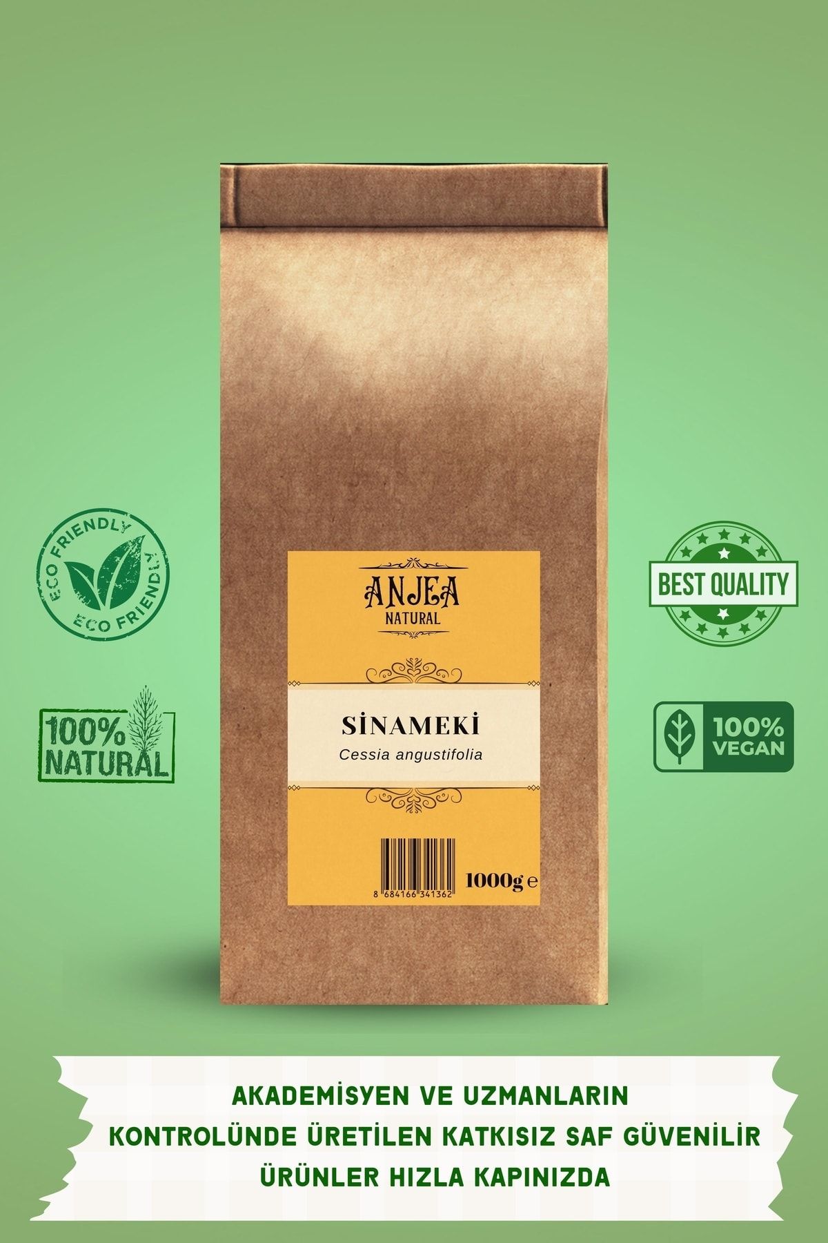 ANJEA Sinameki 1000 Gr Senna - Cassia Angustifolia 100% Natural Herbal Tea Doğal Bitki Çayı