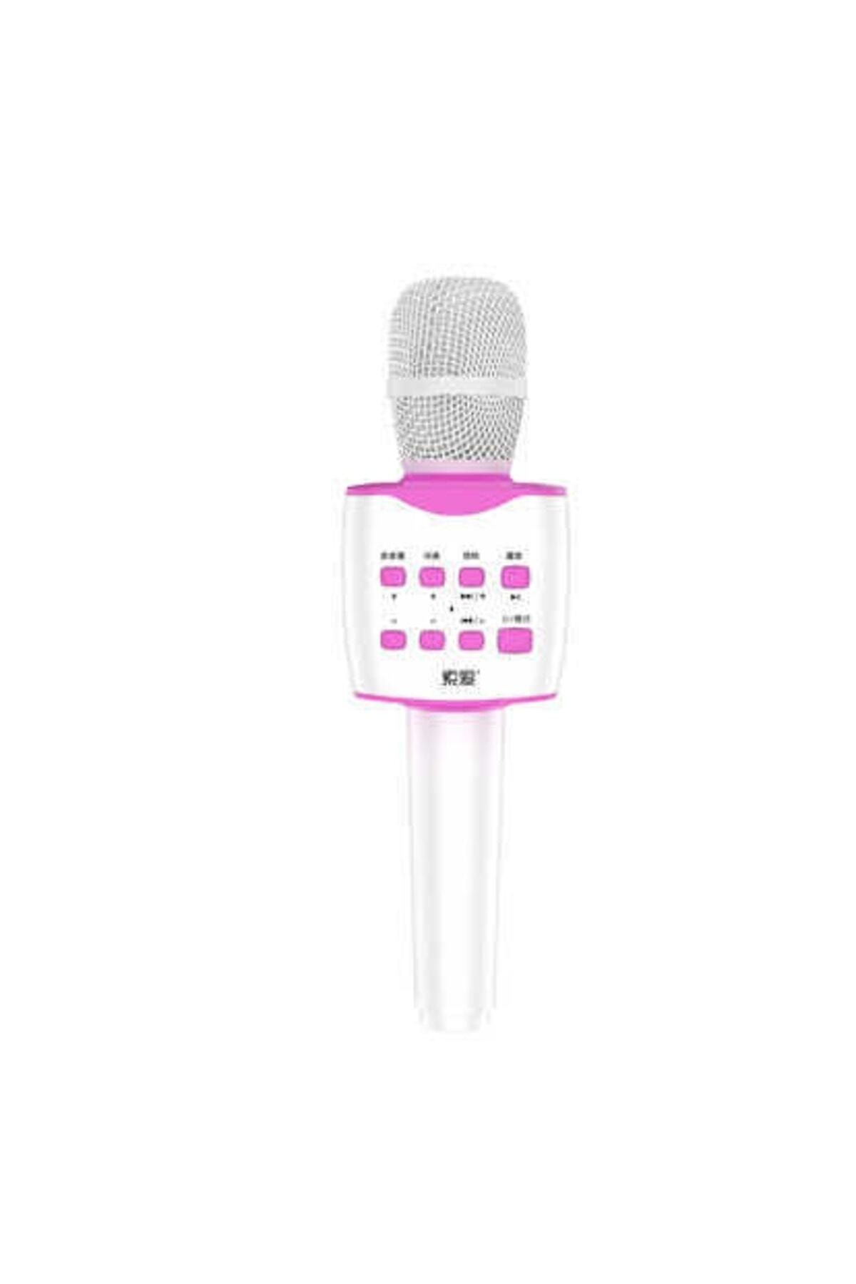 Soaiy Mc7 Karaoke Mikrofon & Bluetooth Hoparlör - Ses Kaydı Aux & Usb & Hafıza Kartı Ses Ayarları