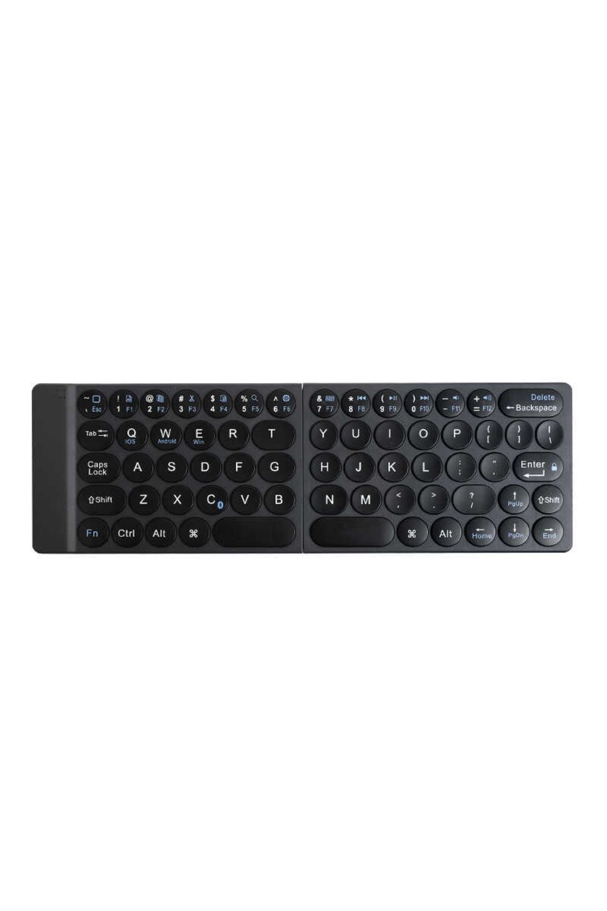 WIWU Fmk-01 Mini Keyboard Katlanabilen Ultra Ince Bluetooth Klavye & Taşıma Çantası & Stand
