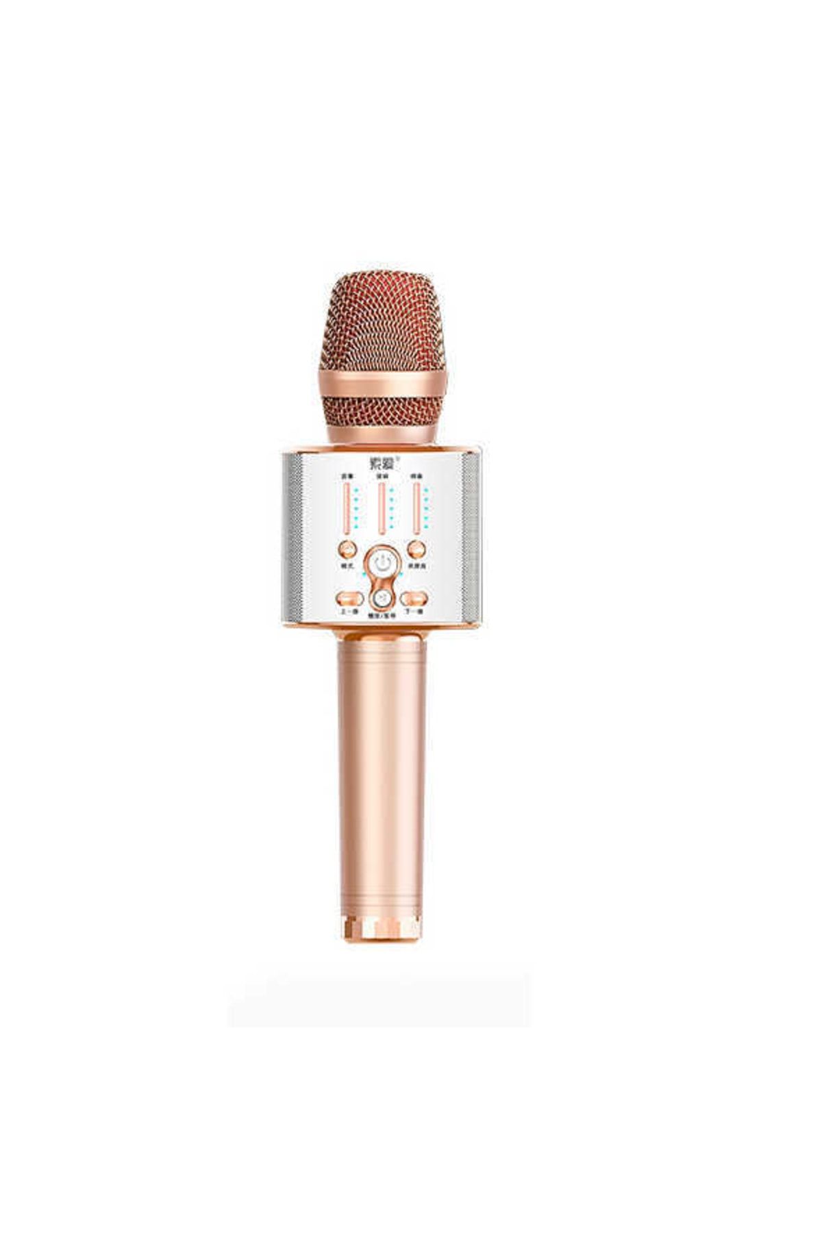 Soaiy Mc1 Karaoke Mikrofon & Bluetooth Hoparlör Ses Kaydı Tiz Bass Ses Yankı Ayarları