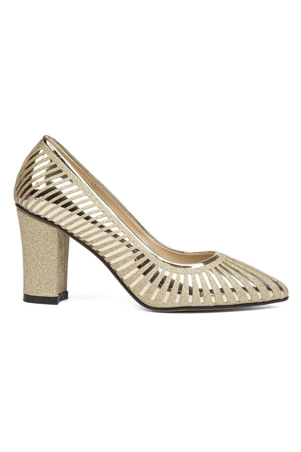 Pierre Cardin ® | Pc-52037-3478 Altin - Kadın Topuklu Ayakkabı