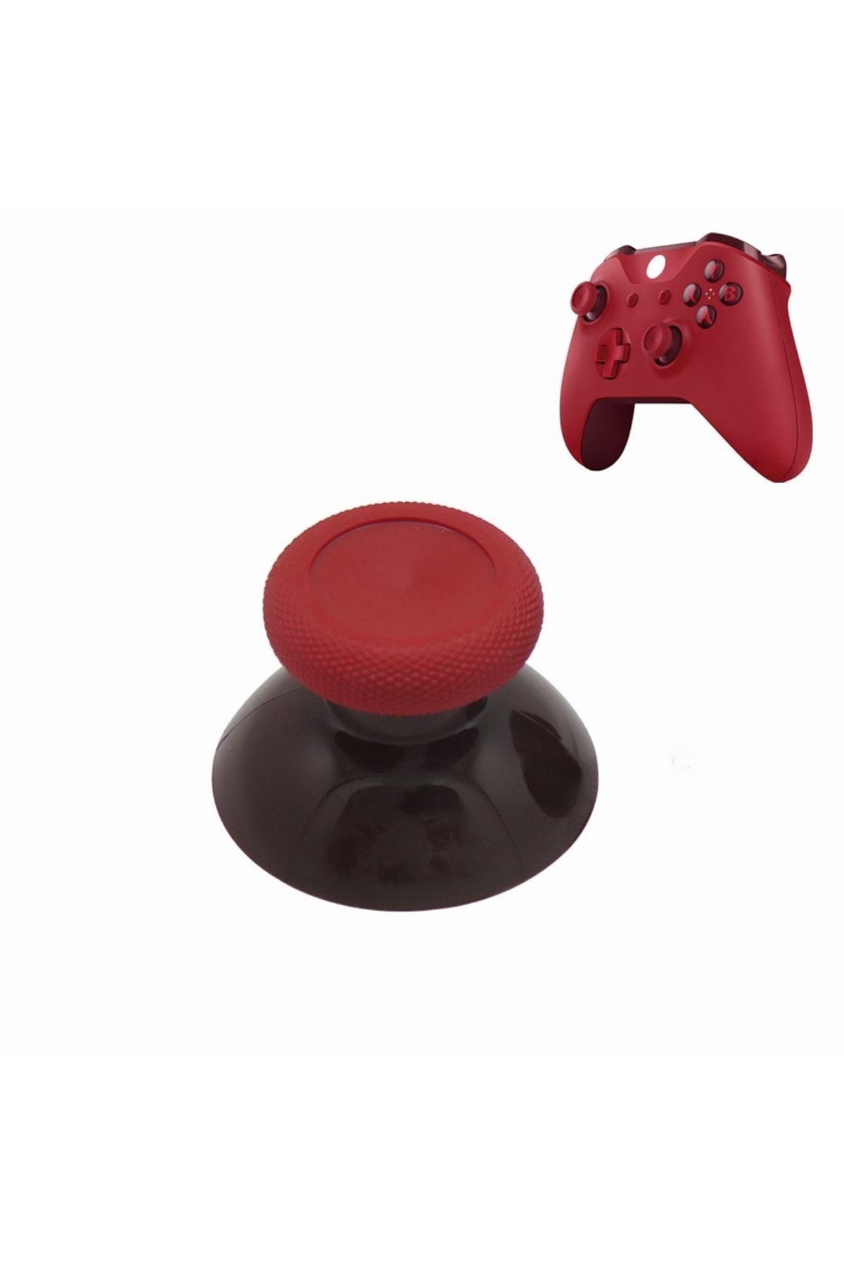 POPKONSOL 1 Adet Xbox One - One S/x - Series S/x Uyumlu Analog Topuz Renkli Başlık Kırmızı - Bordo