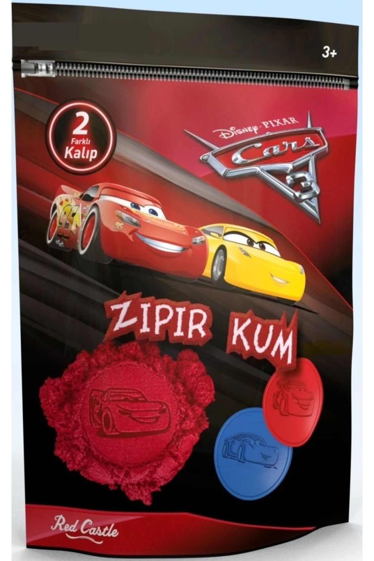 Red Castle Disney Cars 3 Zıpır Kum Kırmızı 250 G- Zkp250-02