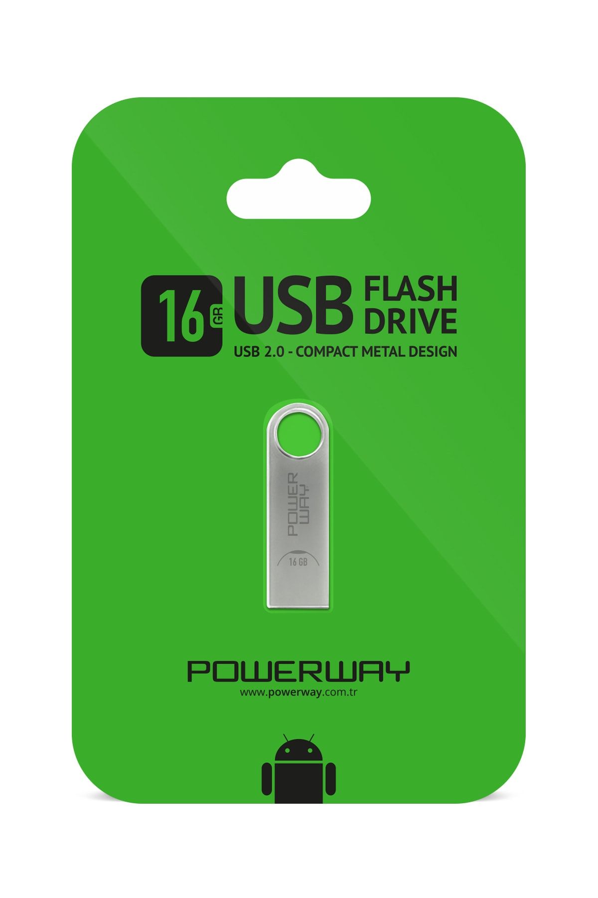 Powerway 16 Gb Metal Flash Bellek Metal Tasarım Usb Bellek The Latest Tecnology Chipset Data Traveler