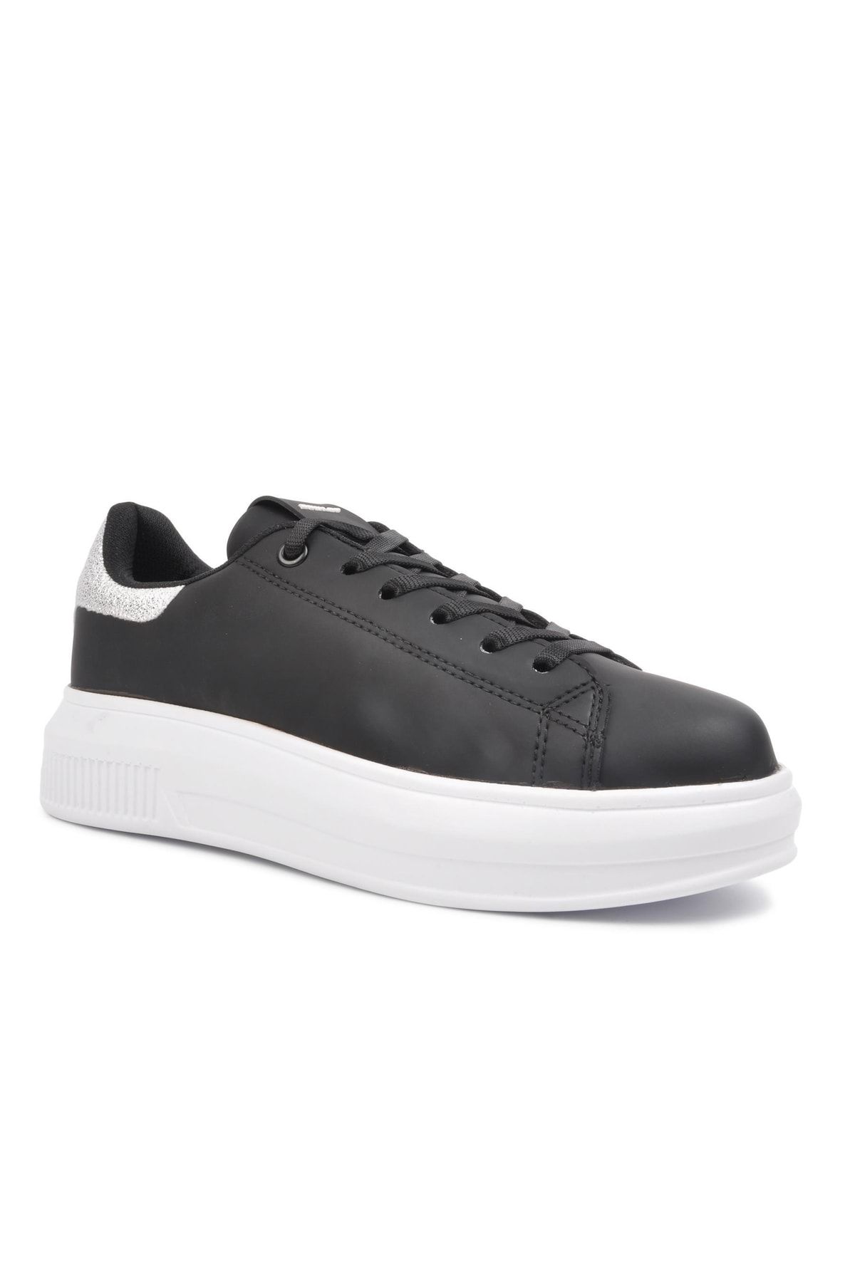 Dunlop Dnp-4344 Siyah-beyaz Kadın Kalın Taban Sneaker