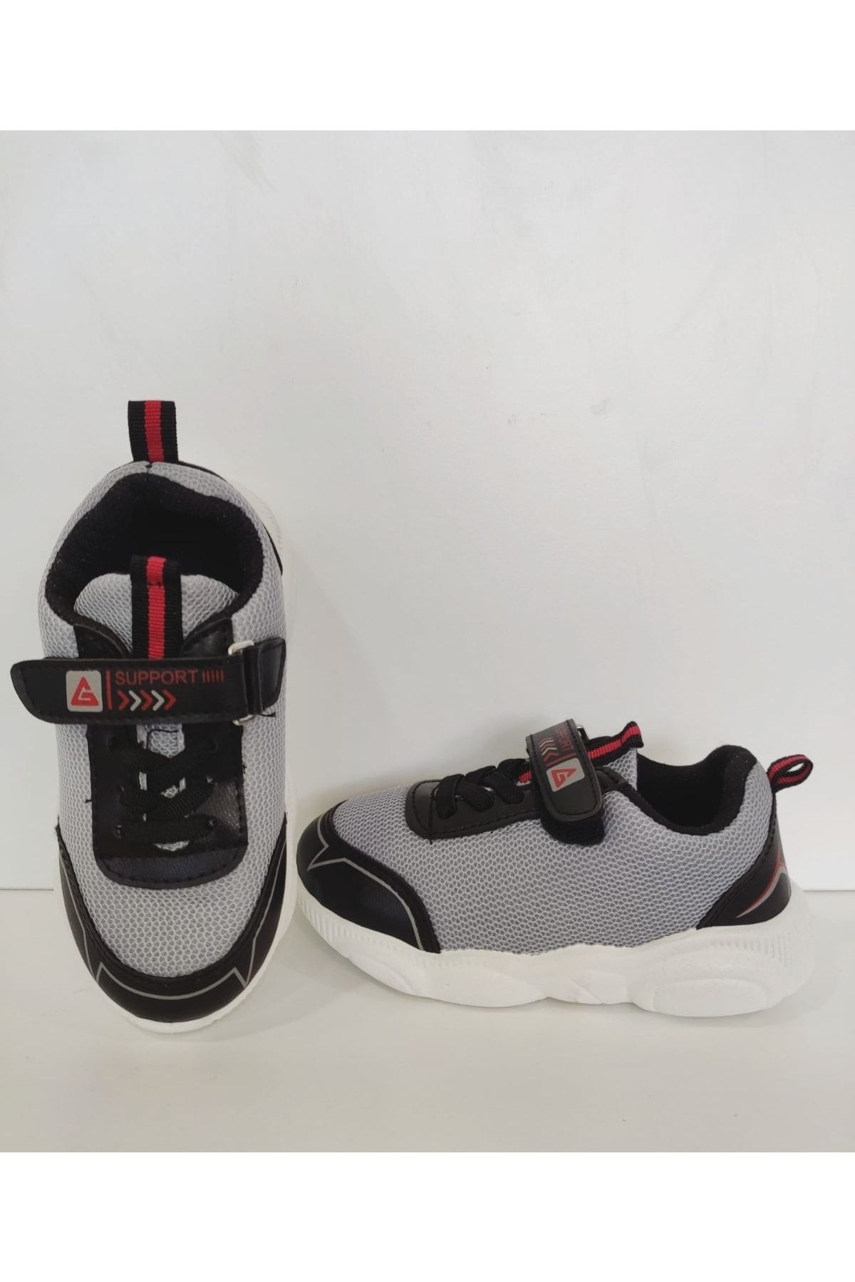 Gezer Lacivert Erkek Çocuk Spor Sneakers Kaydırmaz Tabanlı Cırt Cırtlı Ayakkabı