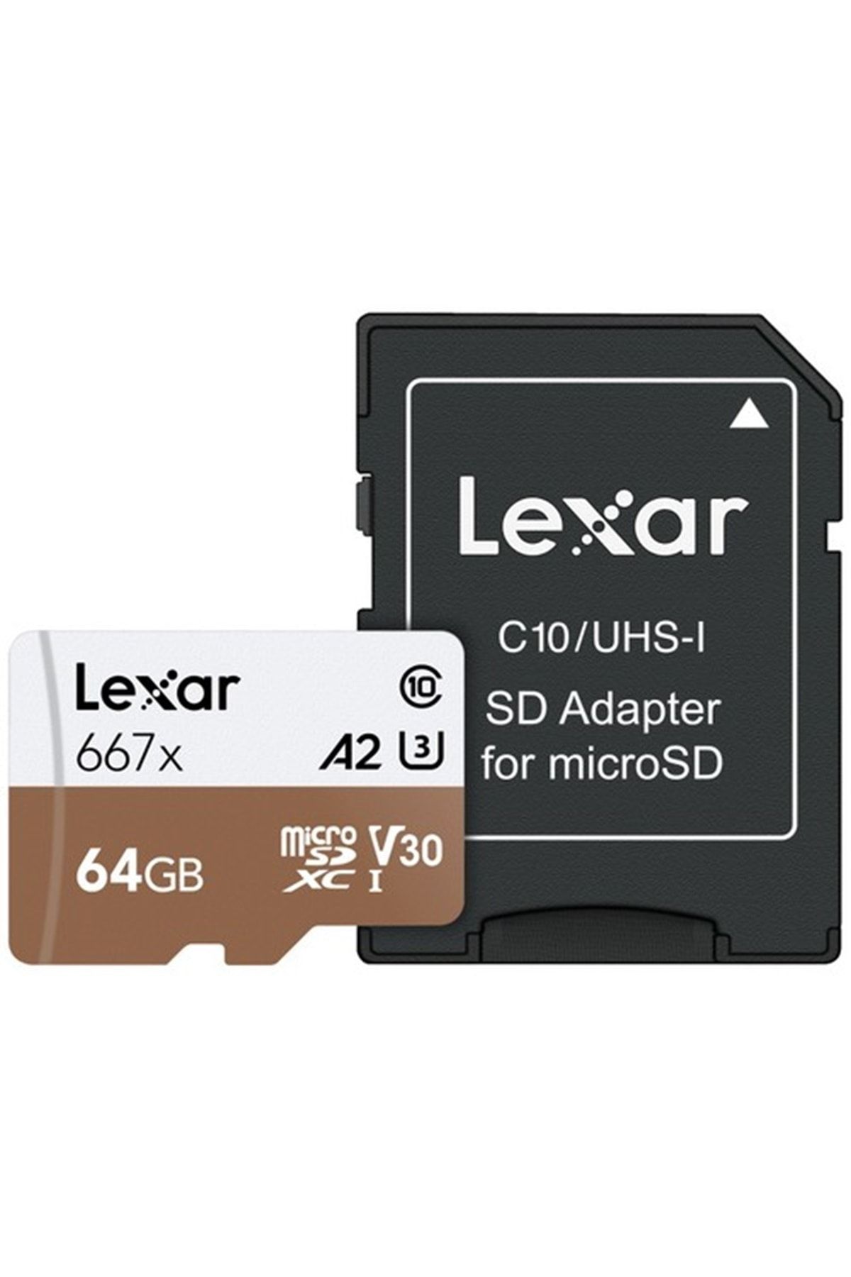 Lexar 64 Gb 667x U3 A2 V30 Micro Sd Hafıza Kartı + Sd Adaptör (100 Mb/s)