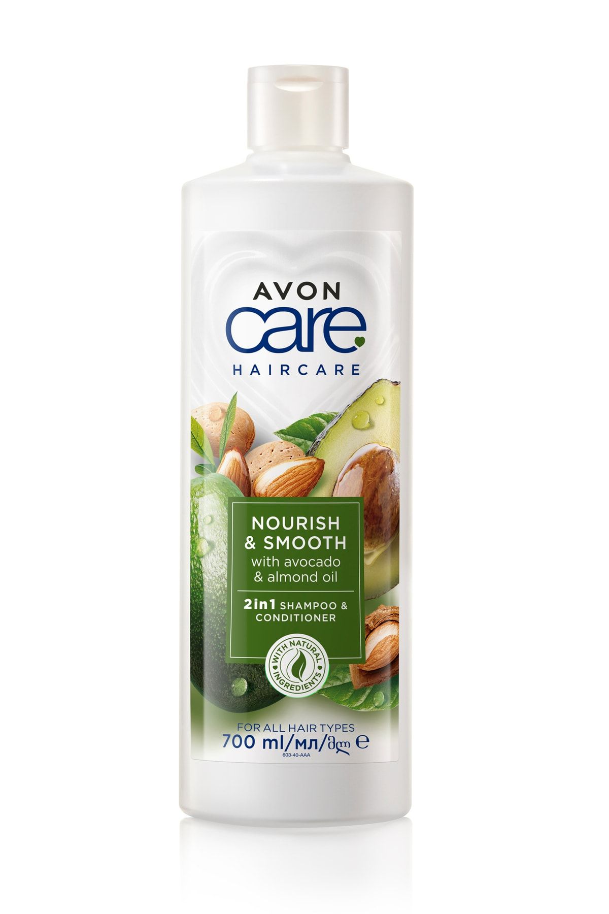 Avon Care Avokado ve Badem Yağı içeren Şampuan ve Saç Bakım Kremi 700 Ml.