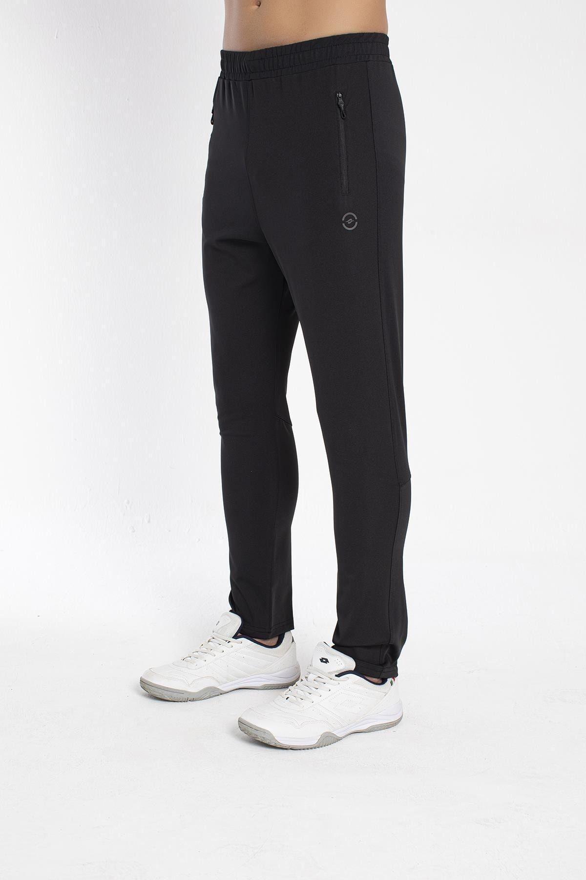 Crozwise Erkek Dalgıç Dar Paça Spor Pantolon Siyah 2201-10