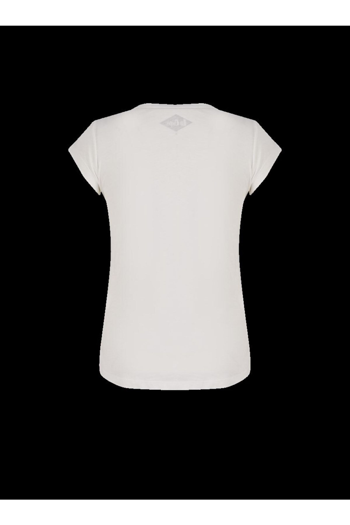 Lee Cooper Rileys Kadın Owersize Bisiklet Yaka T-shirt Off White