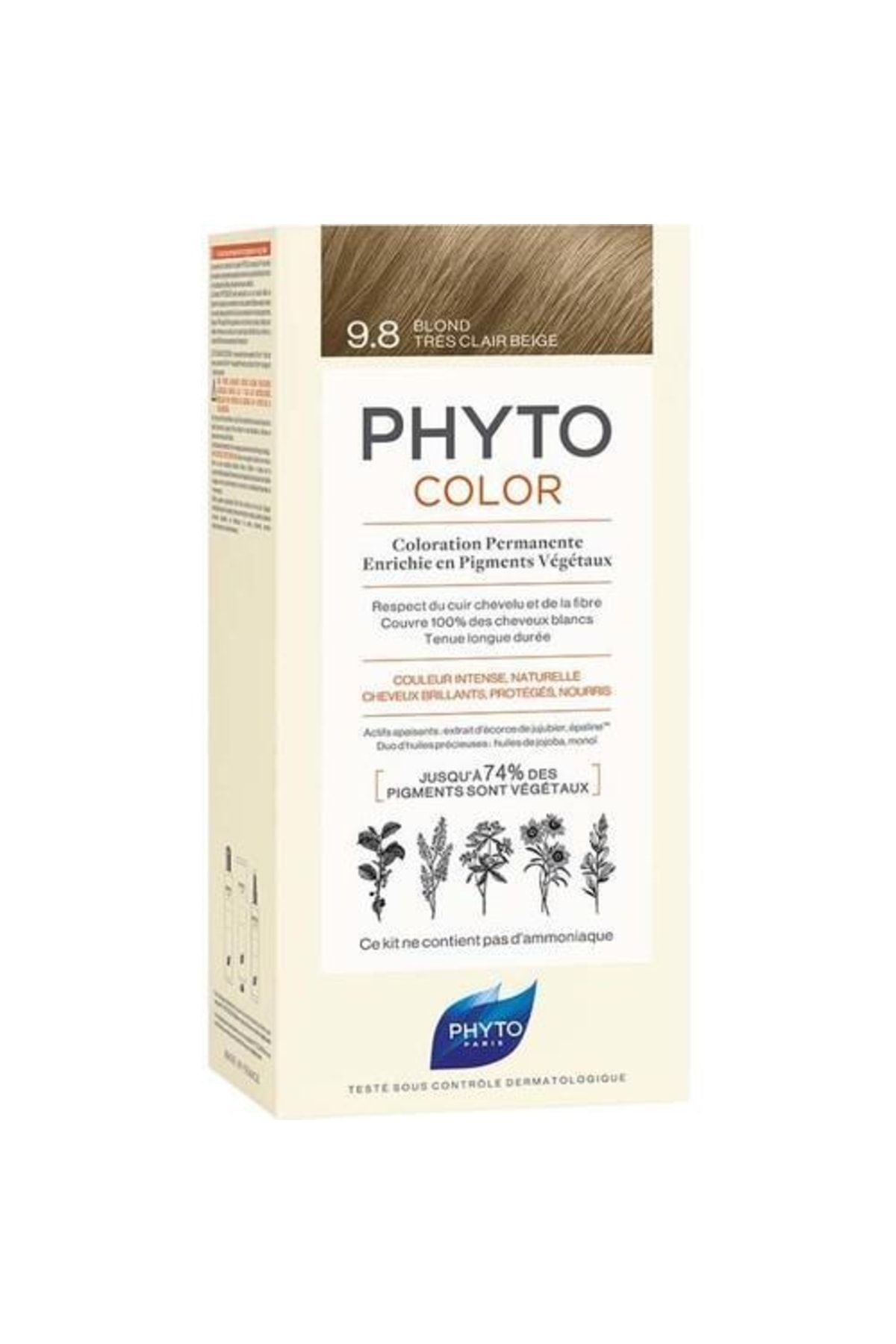 Phyto Color Bitkisel Saç Boyası 9.8 - Açık Sarı Bej