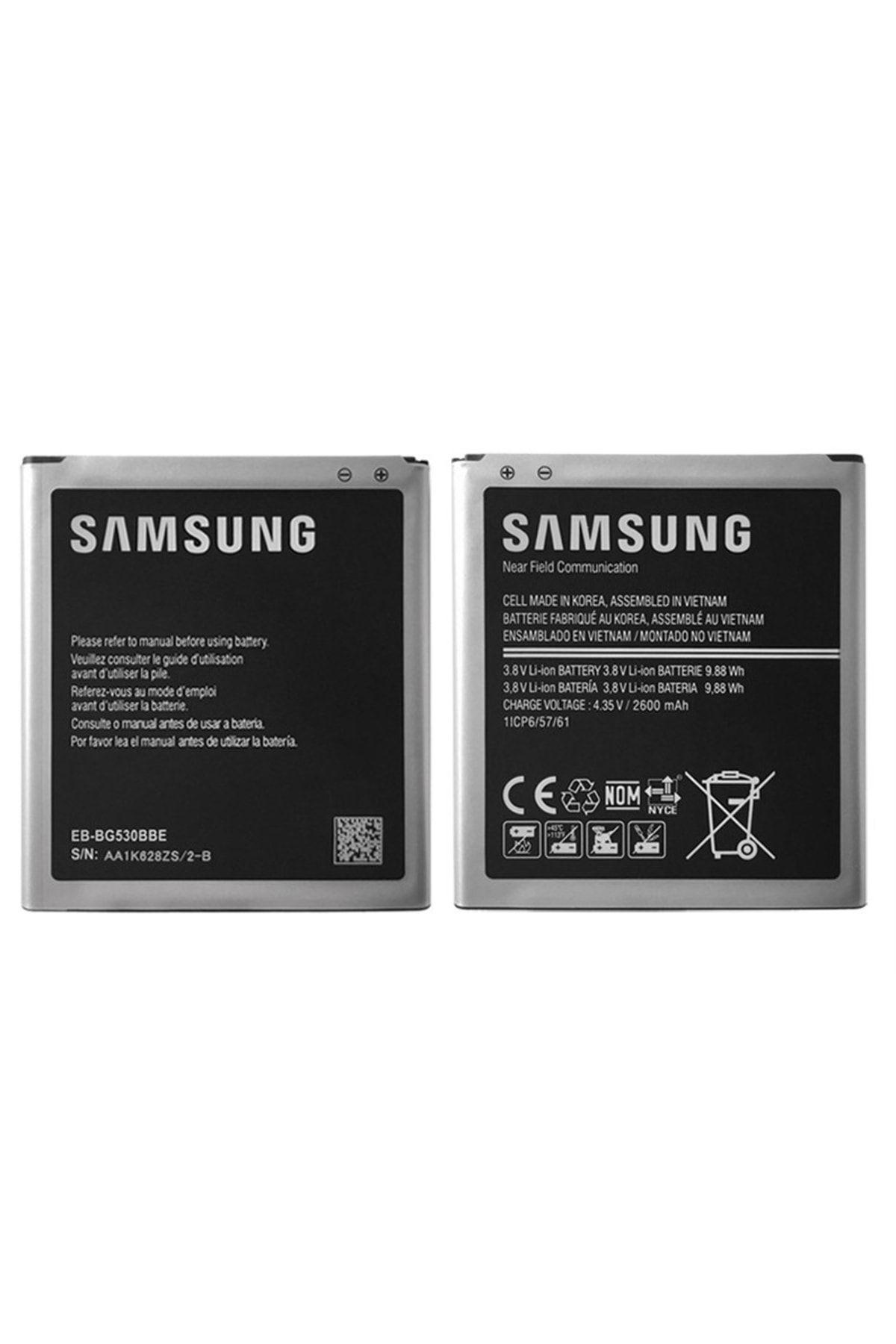 Genos Samsung Galaxy Grand Prime Batarya Pil - Sm-g531 Batarya - Pil