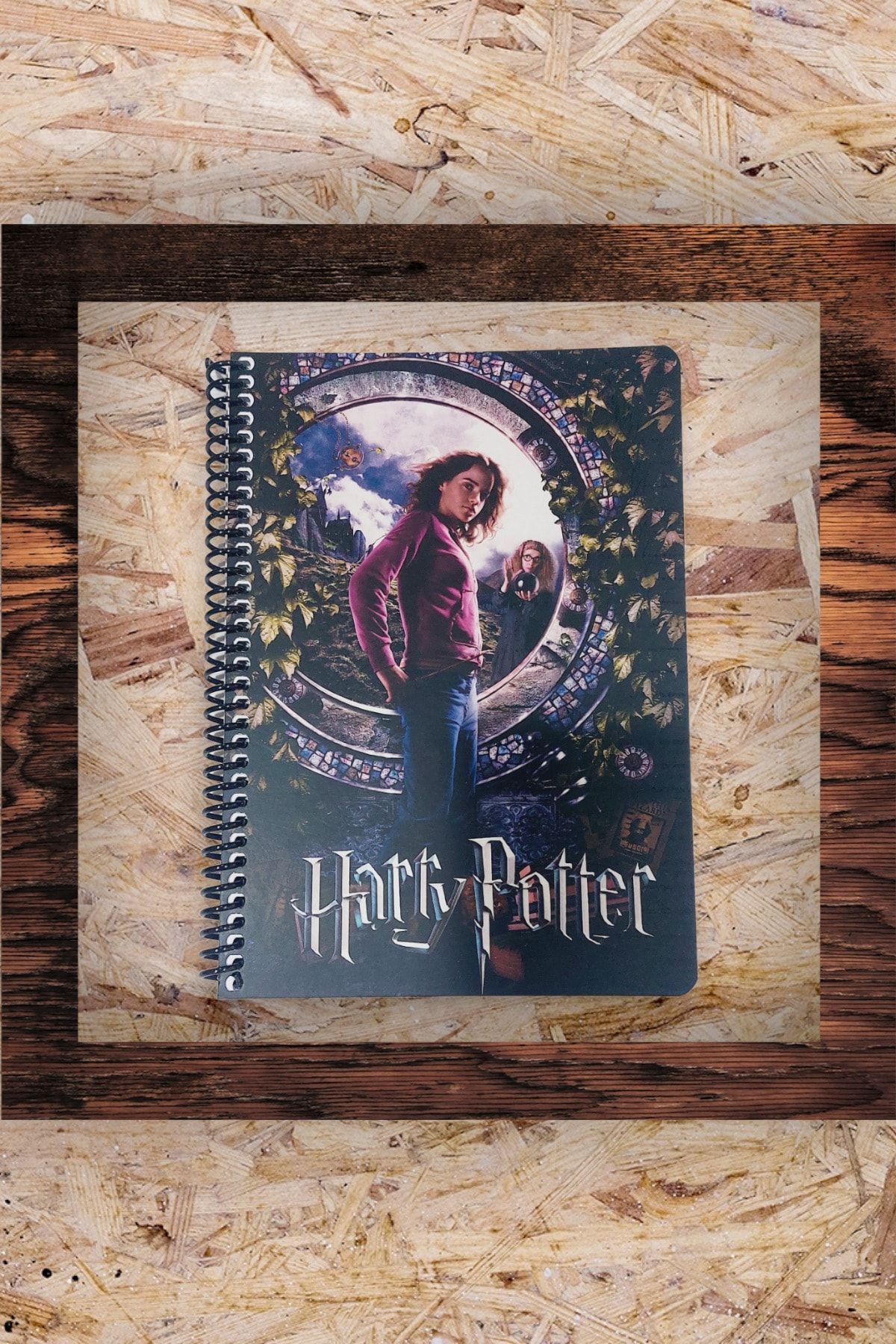 Keskin Color 15x21 cm 60 Yaprak Çizgisiz Karton Kapak Telli Harry Potter Defter 60 Gram Beyaz Sayfa