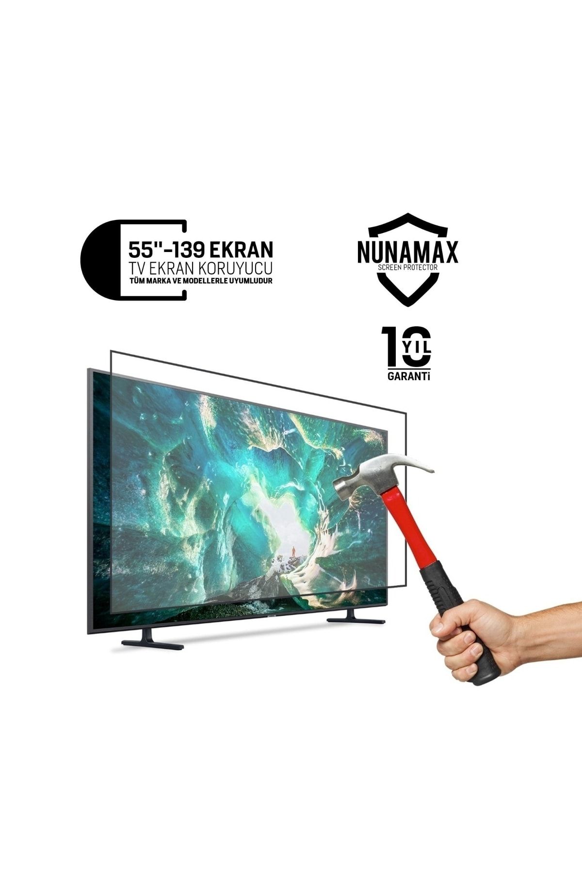 Nunamax 55" Inç 139 Ekran Tv Ekran Koruyucu 55