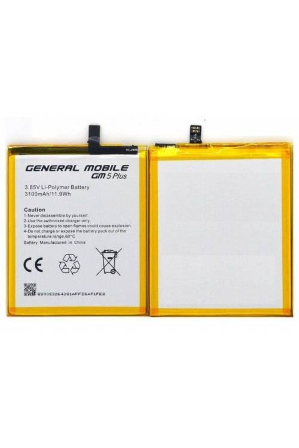 Genos General Mobile Gm5 Plus Orjinal Kalite Batarya 3100 Mah