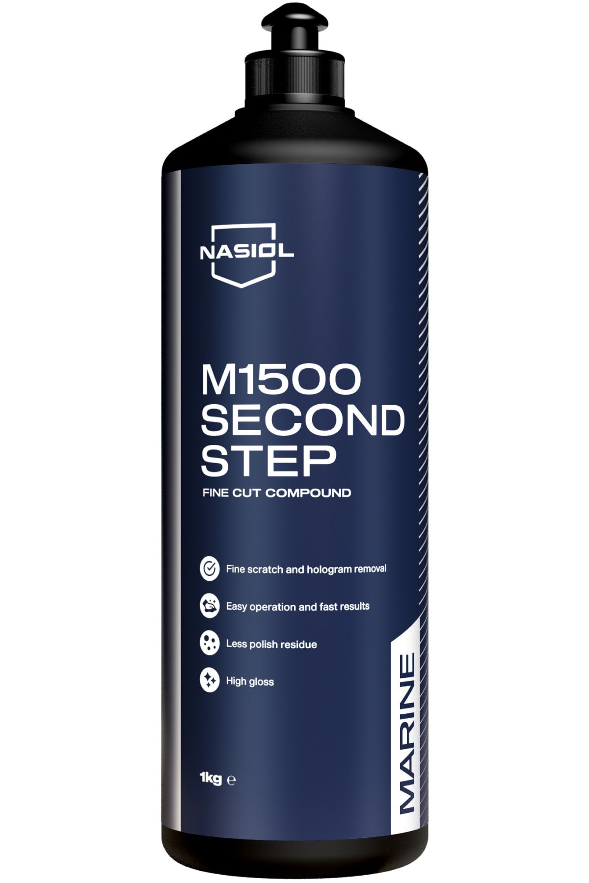 Nasiol M1500 Polisaj Pastası Deniz Taşıtları Için Ince Çizik Giderici Pasta 1kg