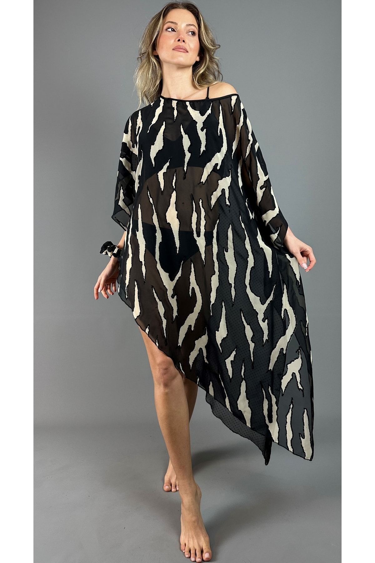 Agepta Women Collection Pareo Kimono Zebra