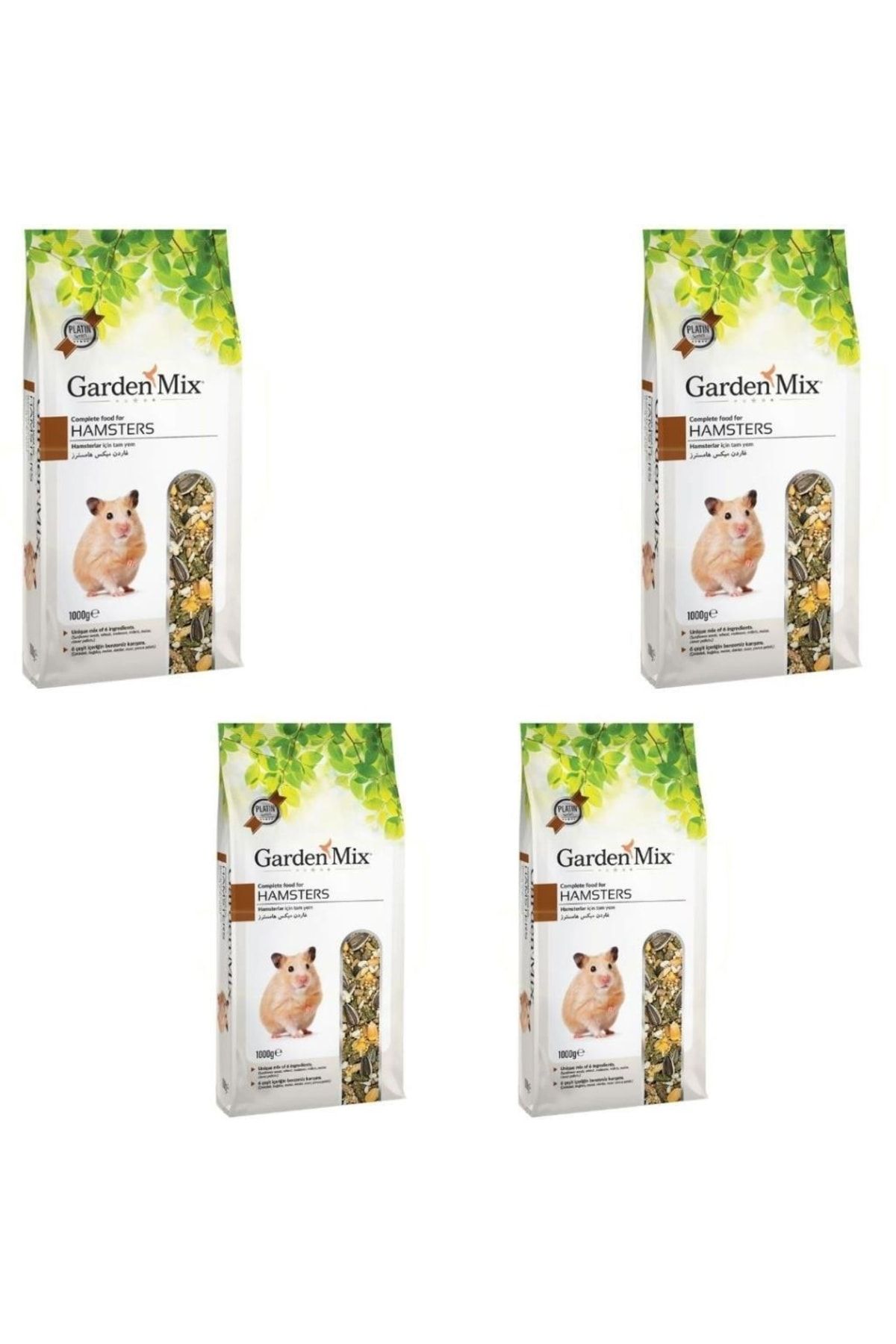 Gardenmix Platin Hamster Yemi 1 Kg X 4 Adet