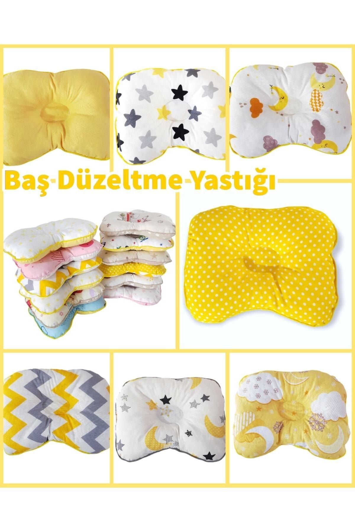 bebek iklimi Bebek Baş Düzeltme Yastığı ** Hediye Yastık Kılıfı Hediye Salya Önlüğü **