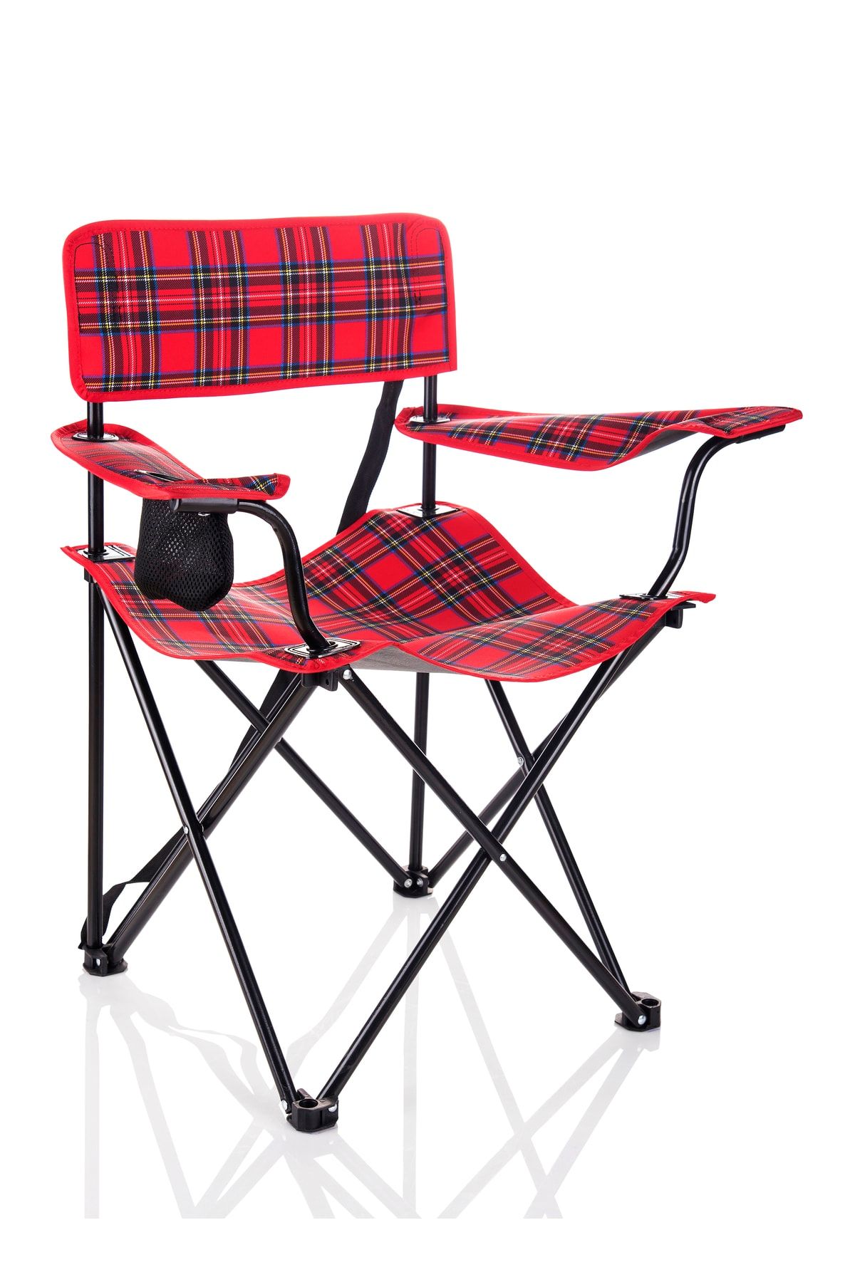 Miras Ekose Pro Kamp Sandalyesi , Kırmızı (2 YIL GARANTİ)