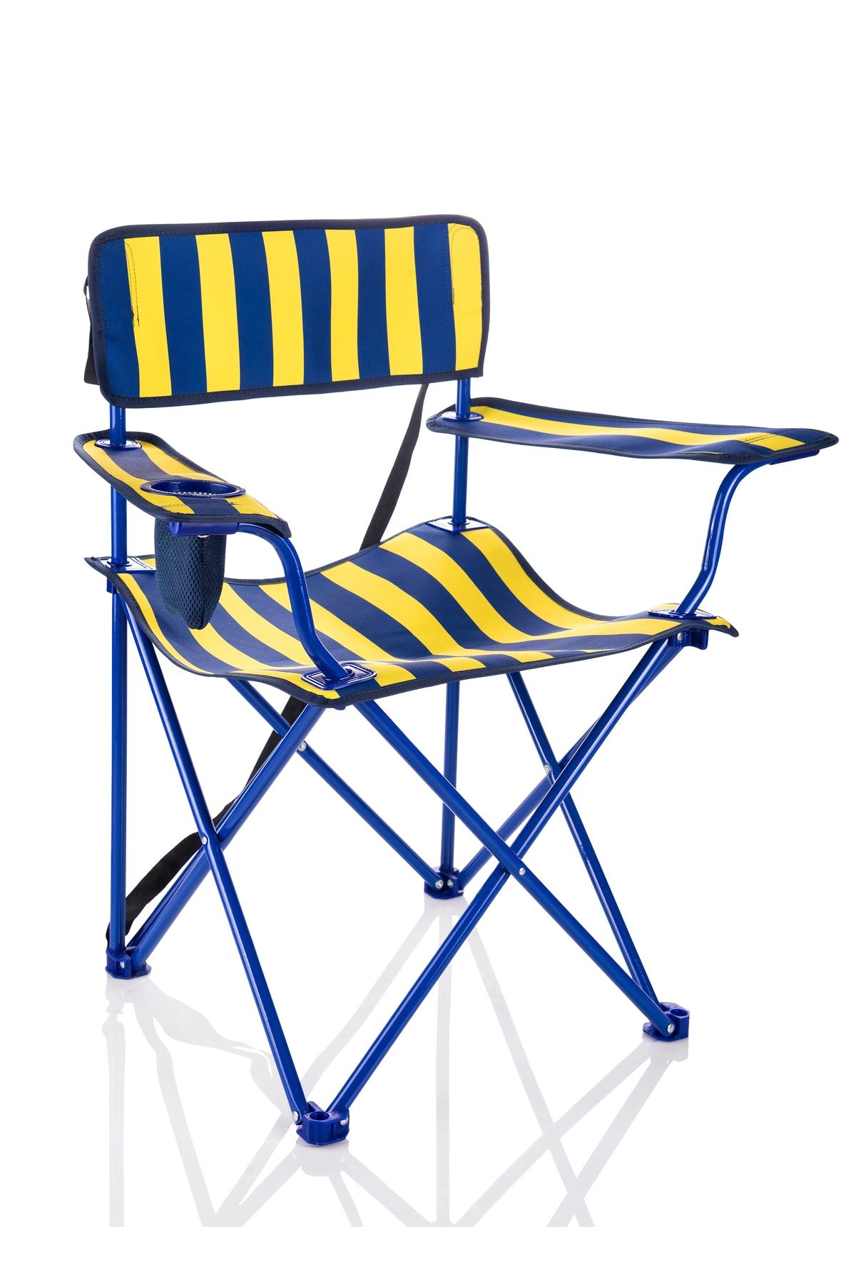 Miras Fans Pro Kamp Sandalyesi , Sarı-lacivert (2 YIL GARANTİ)