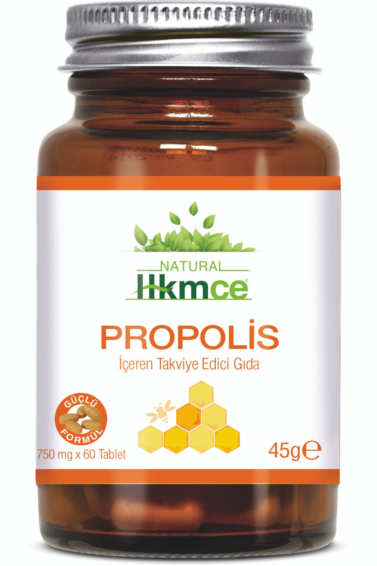 hkmce Propolis 60 Tablet - Güçlü Formül - Natural Hekimce