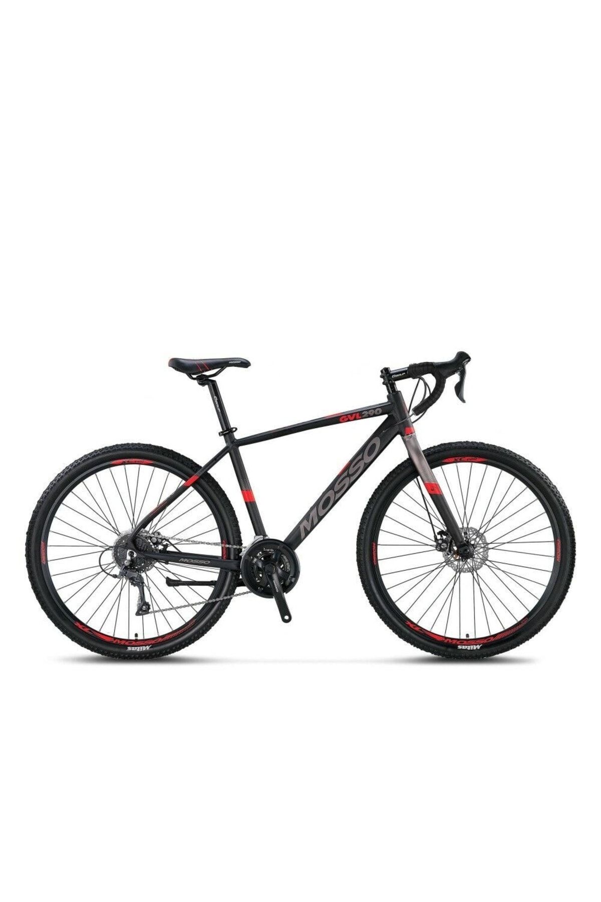 Mosso Gvl290 Gravel Bisiklet Claris 16v - Siyah Kırmızı 19''