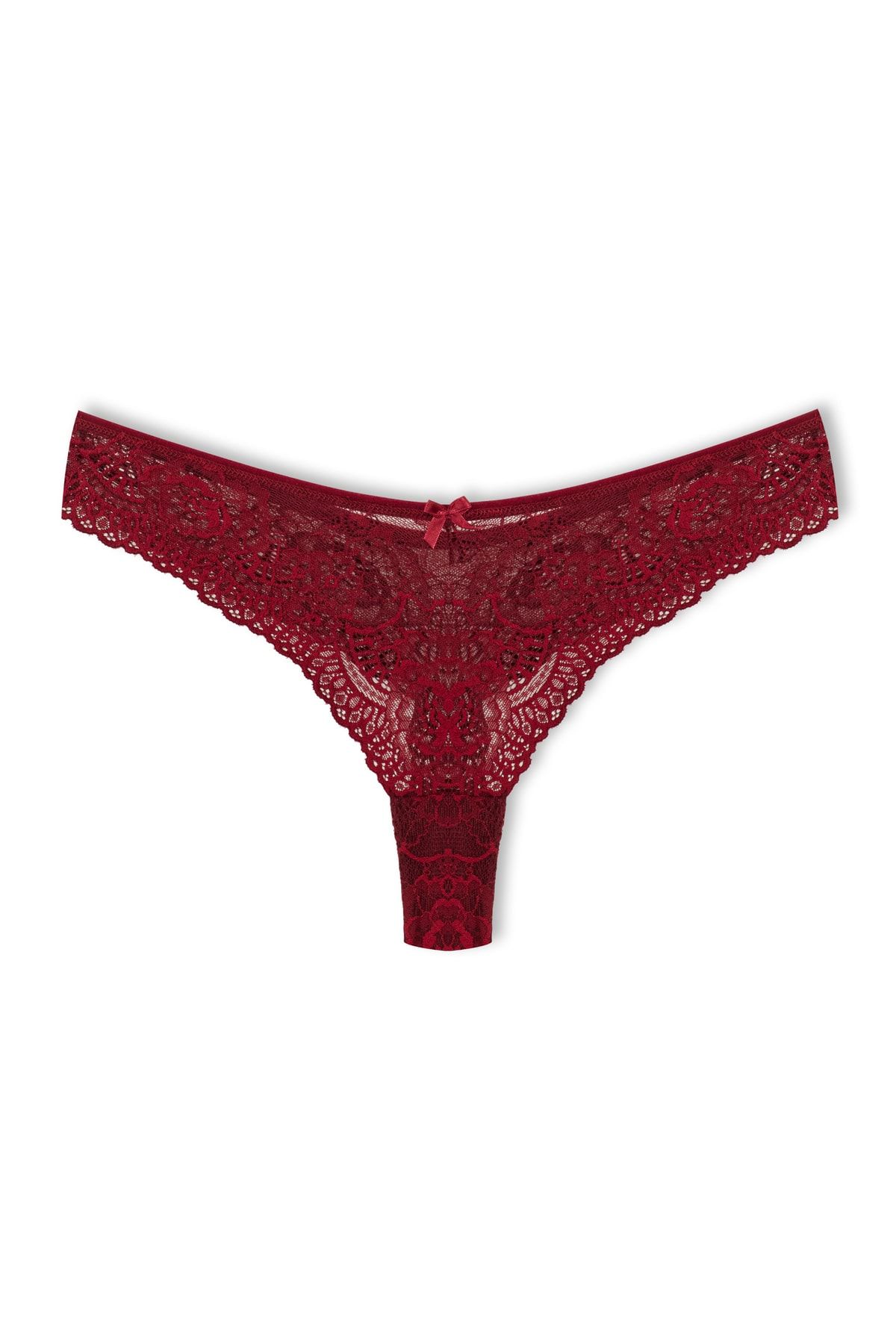 HNX Bordo Dantelli String Tanga Külot
