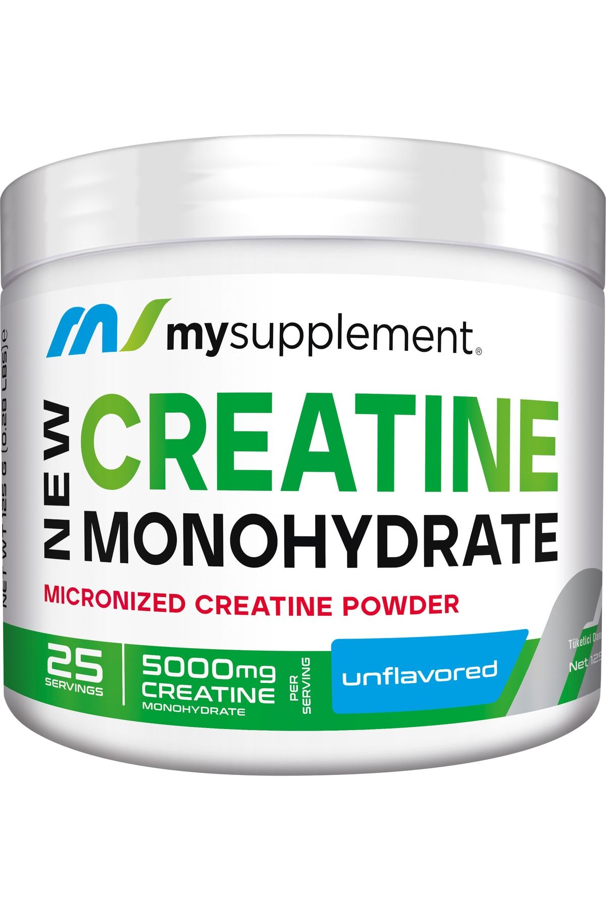 Mysupplement New Kreatin Monohydrate 125g Creatine %100 Mikronize Kreatine Amino Asit