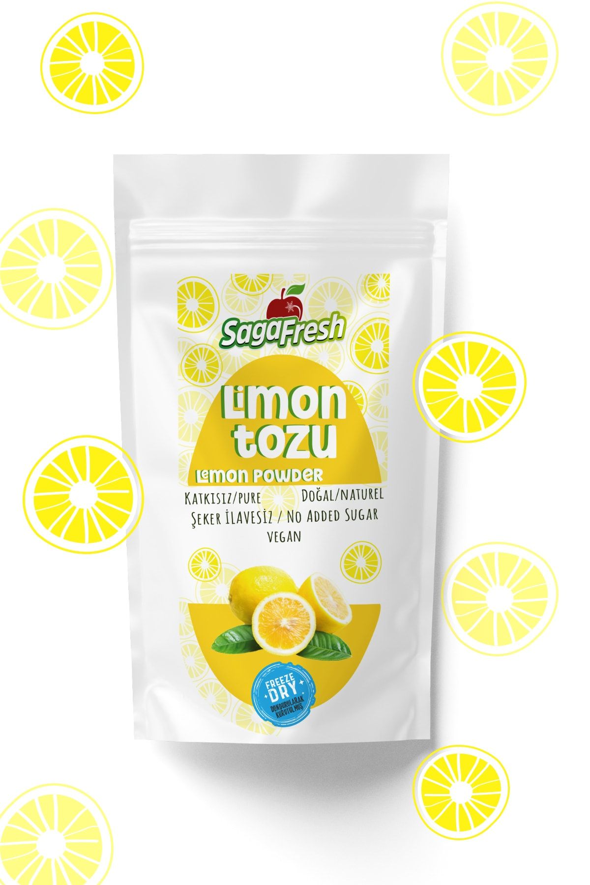 SagaFresh Saga Fresh Dondurularak Kurutulmuş Limon Tozu (25g)