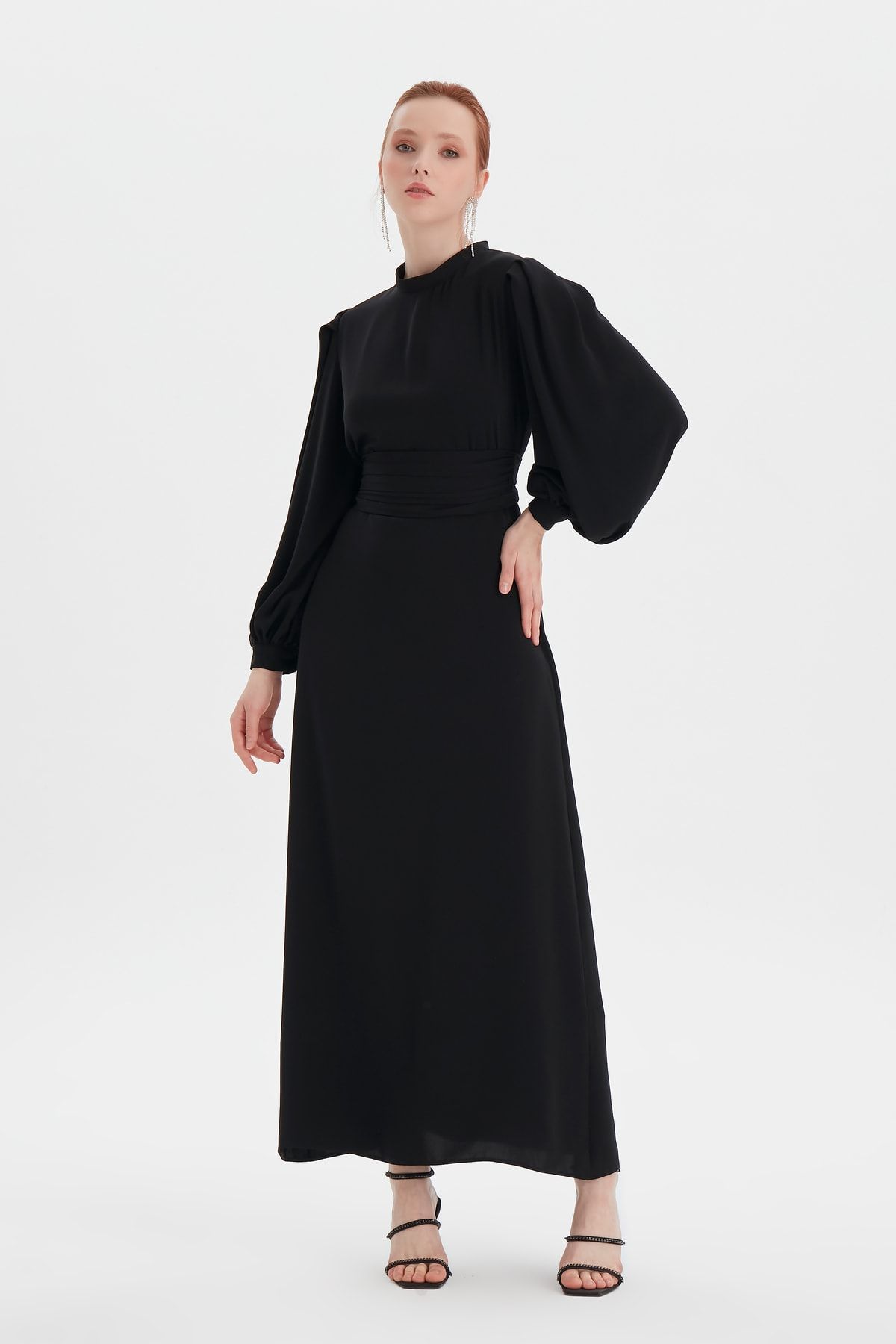 Birgül Bektaş Siyah Nora Elbise
