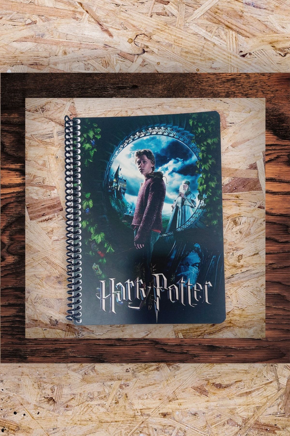 Keskin Color 15x21 Cm 60 Yaprak Çizgisiz Karton Kapak Telli Harry Potter Defter 60 Gram Beyaz Sayfa