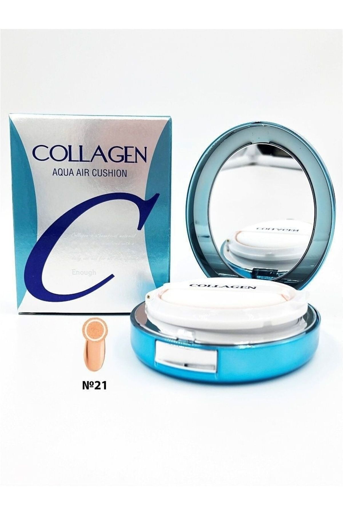 Enough Collagen Aqua Air Cushion Spf 50 Kolajenli Islak Pudra Kuşon - 21