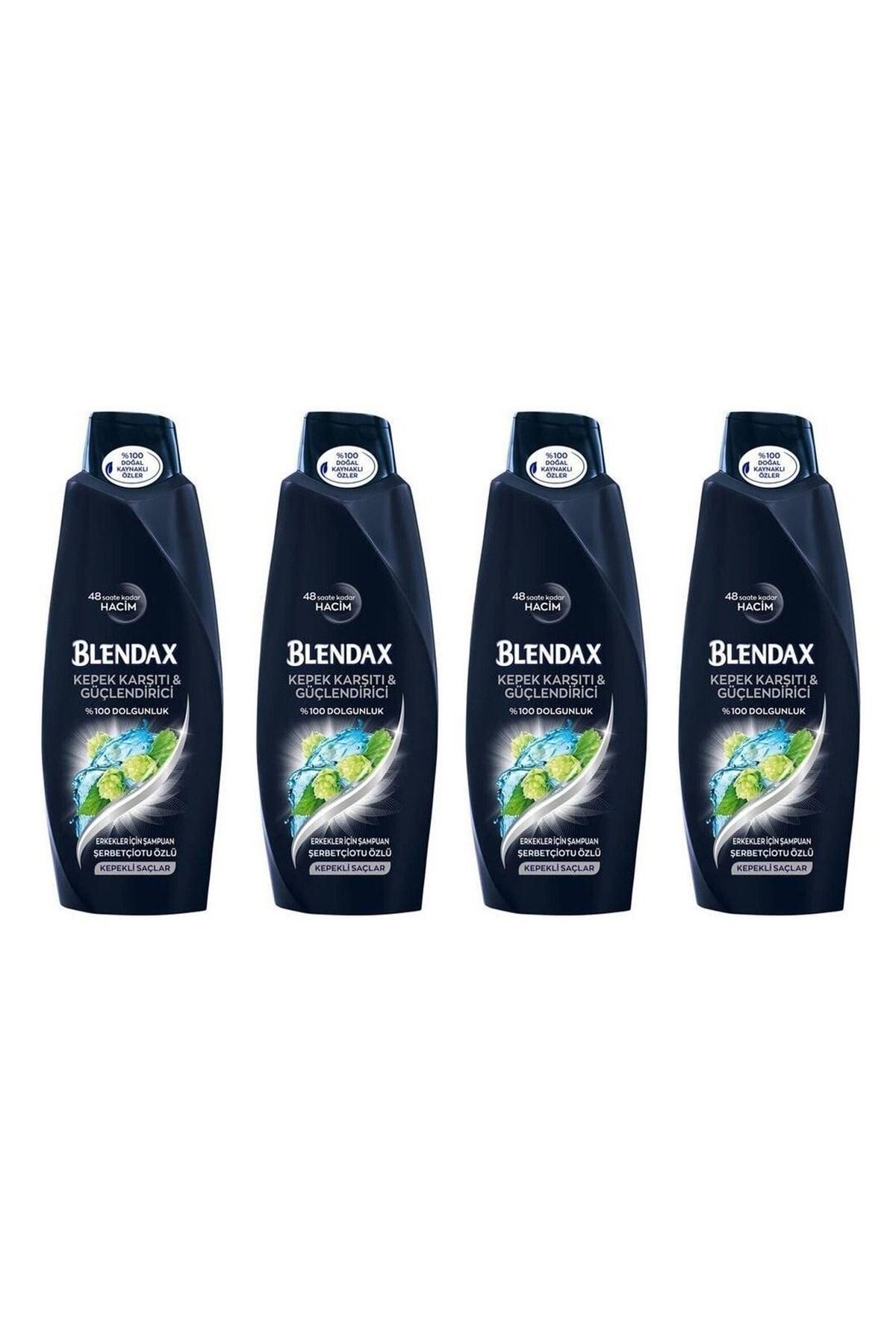 Blendax Men Kepeğe Karşı Etkili Doğal Kil Özlü Şampuan 500 Ml 8690572805695 (4 Adet)