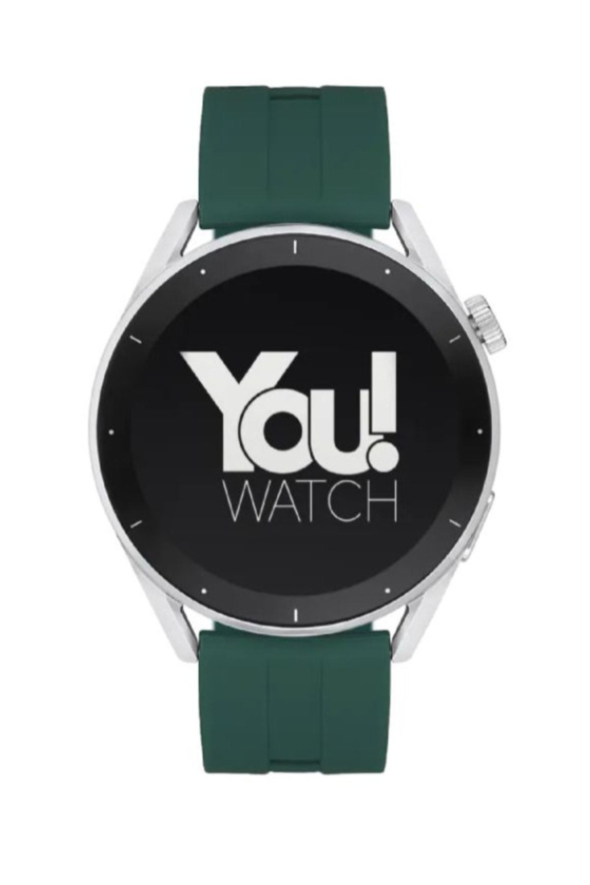You Watch Youwatch R12-ar124 Gümüş Kasa Yeşil Silikon Erkek Akıllı Kol Saati