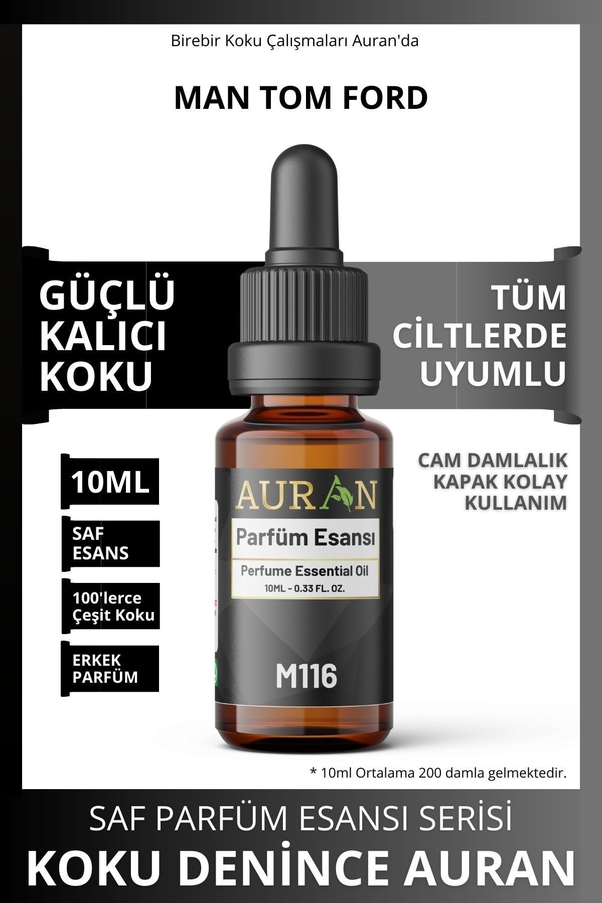 AURAN M116 - Erkek Parfüm Esansı 10ml