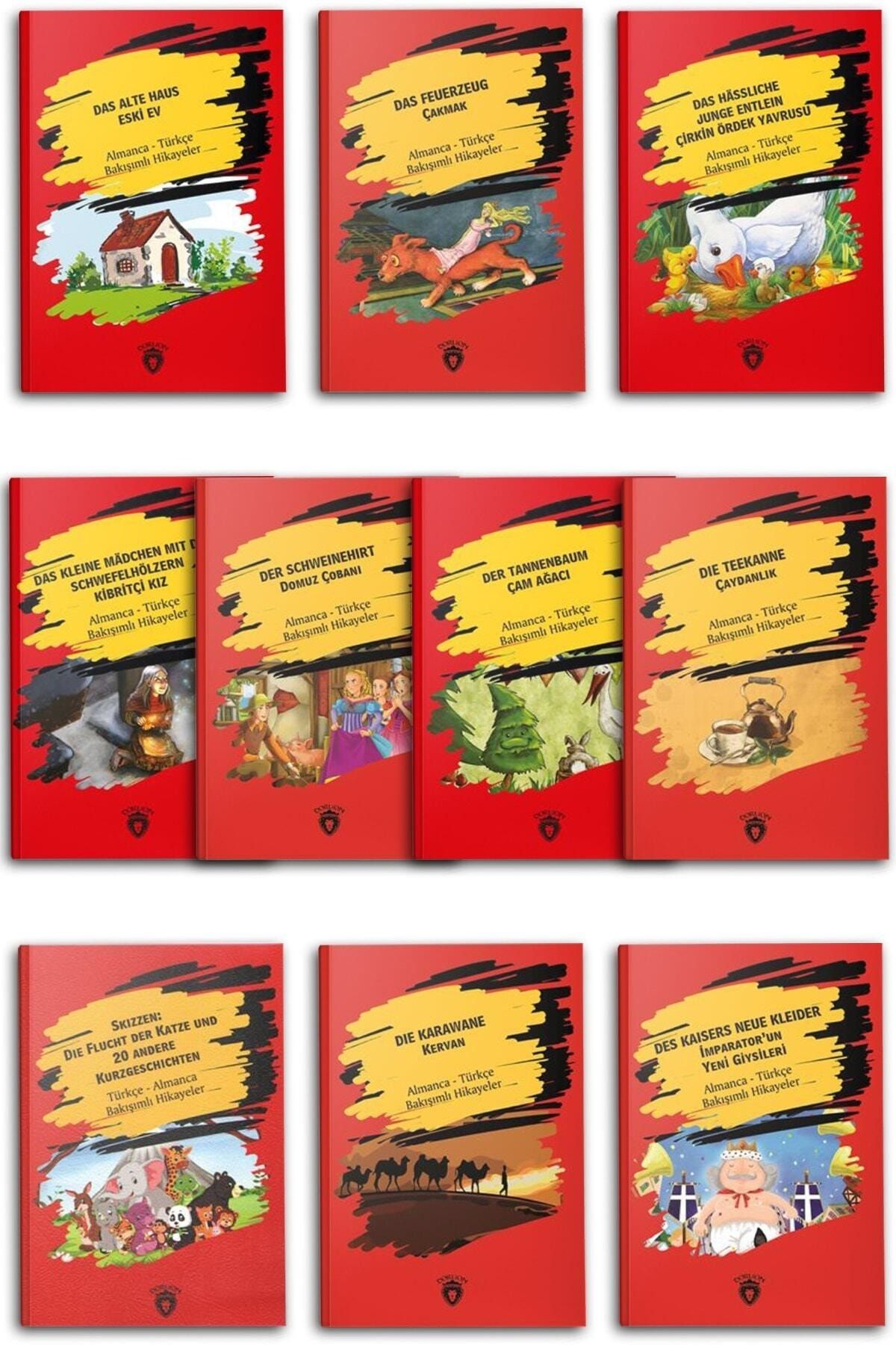 Dorlion Yayınevi Almanca-türkçe Bakışımlı Hikaye Seti 10 Kitap