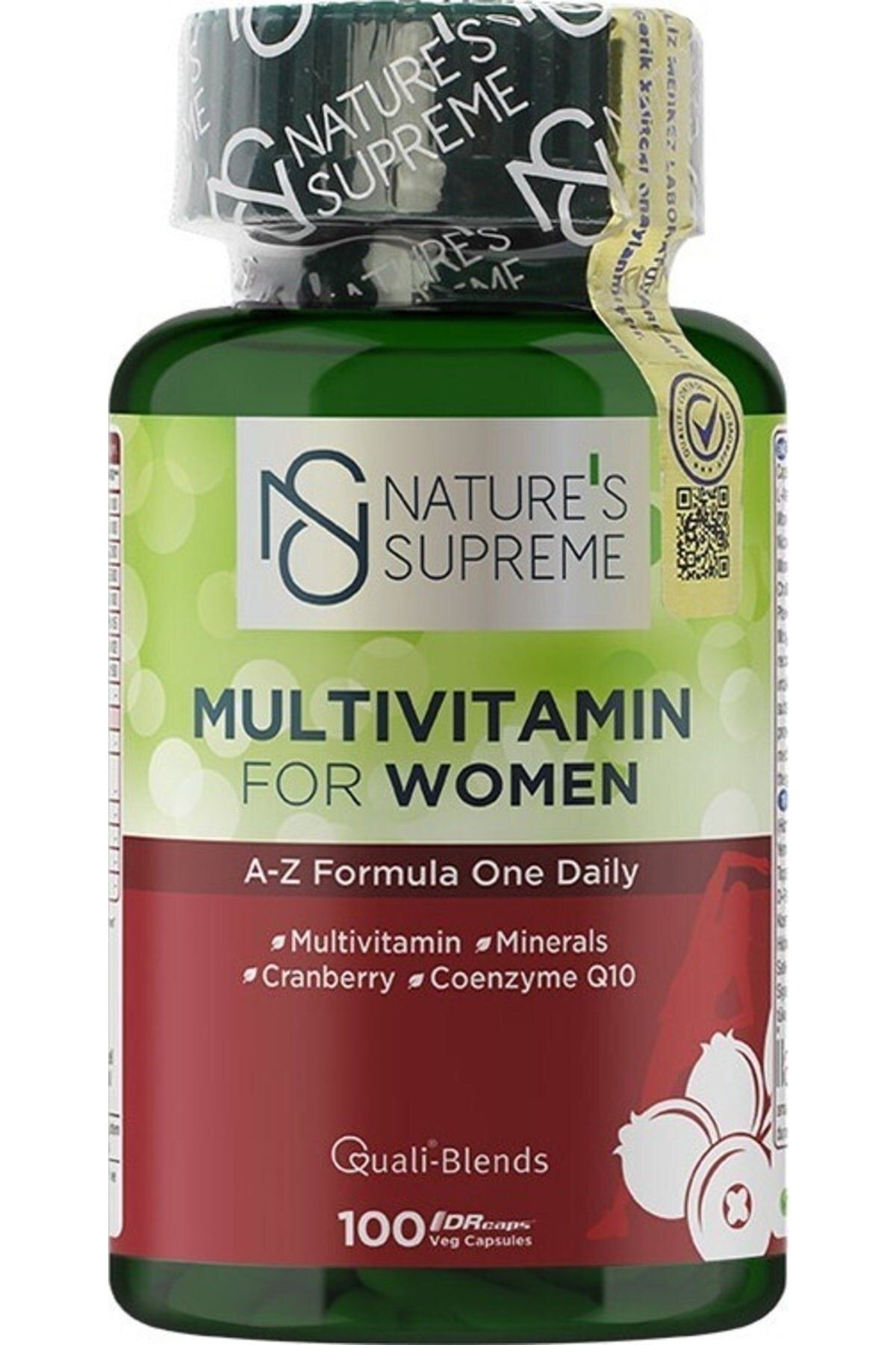 Natures Supreme Multivitamin For Women 100 Kapsül