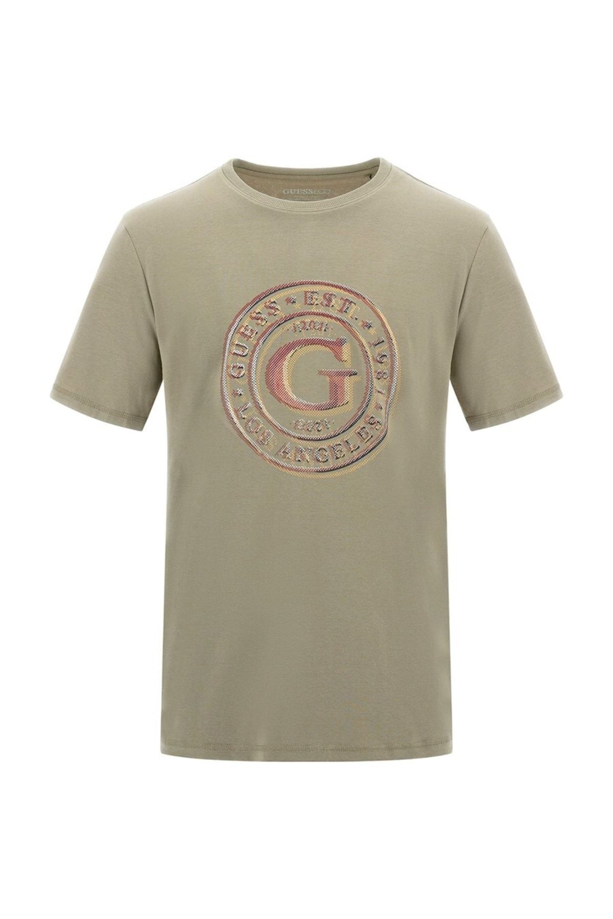 Guess Ss Cn G Round Logo T